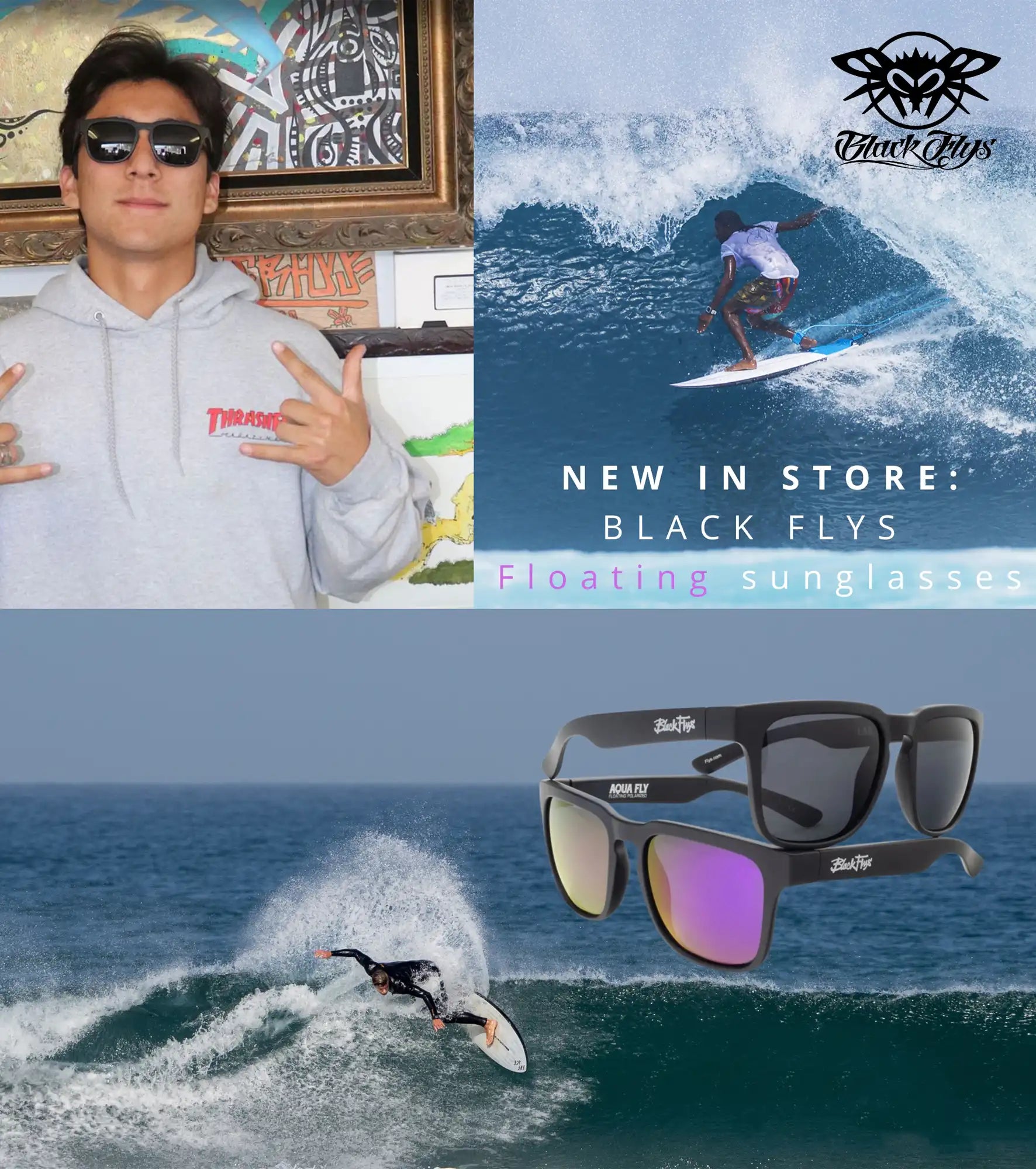 Aqua Fly - Floating Polarised Sunglasses by Black Flys