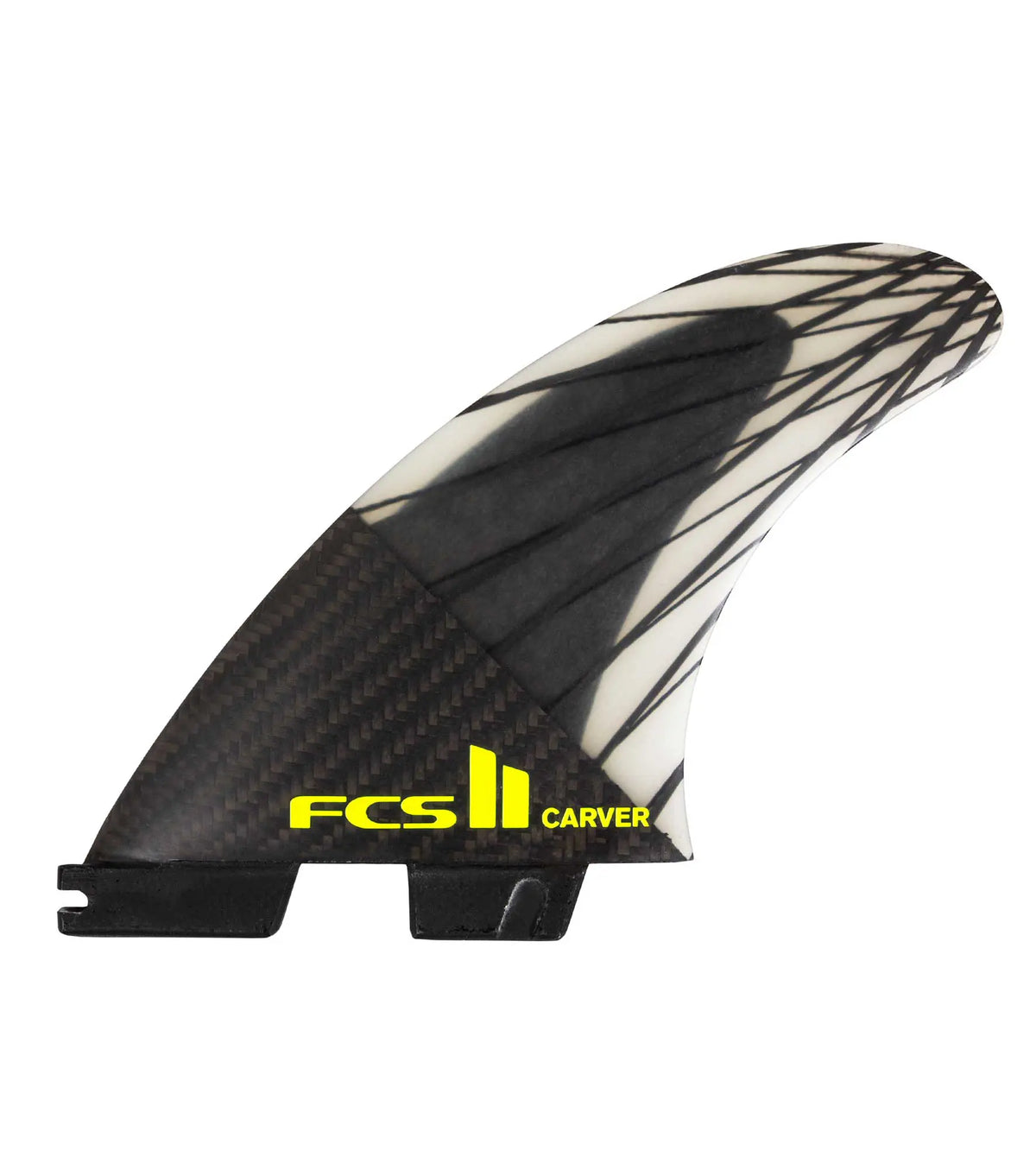 FCS II Carver PC Carbon Thruster Fins - Black / Acid