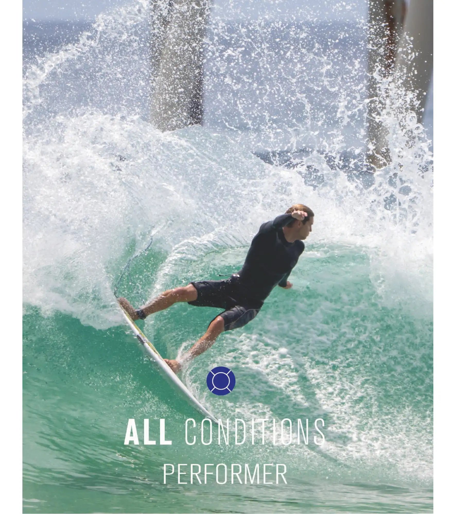 FCS II Performer Performance Core Thruster Fins - White Edition