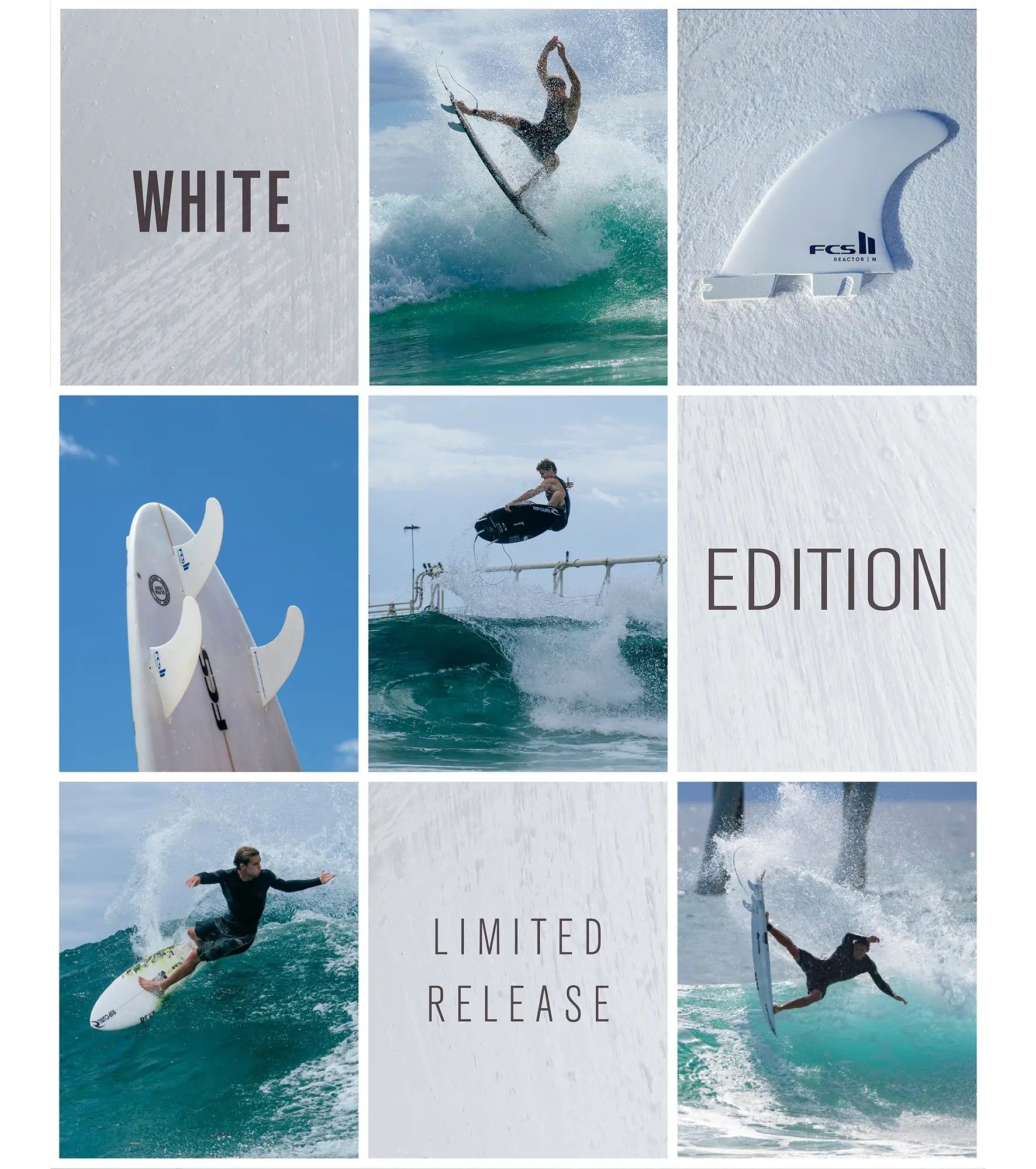 FCS II Reactor Performance Core Thruster Fins - White Edition
