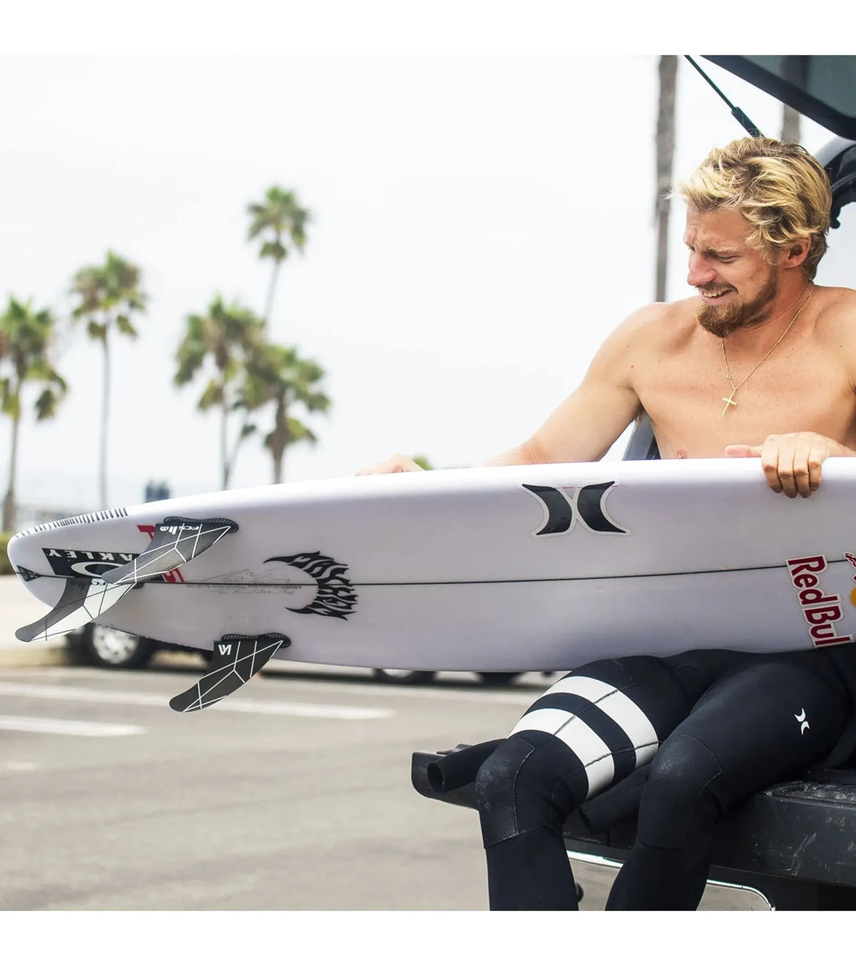 FCS II Kolohe Andino Performance Core Thruster Fins - Black / Acid