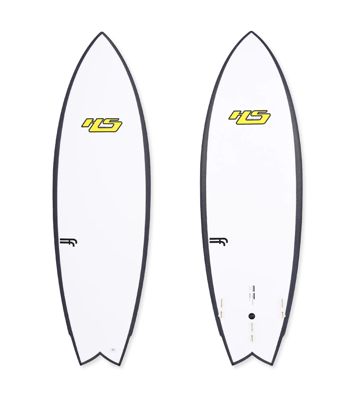 Haydenshapes Misc FutureFlex - FCS II - 2 + 1 Fin - Yellow Logo