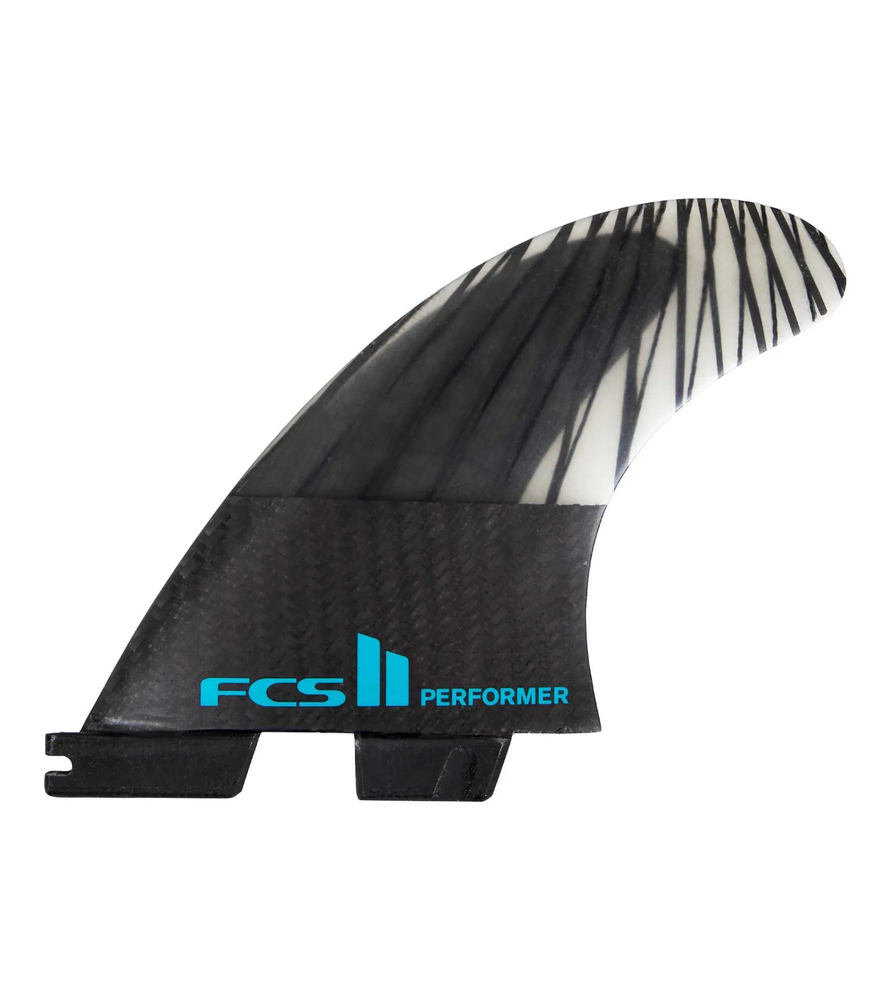 FCS II Performer PC Carbon Thruster Fins - Black / Teal