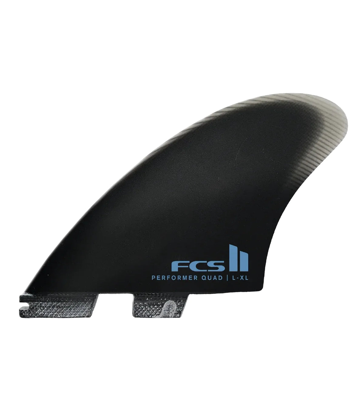 FCS II Performer Split Keel Performance Glass Quad Fins - Black