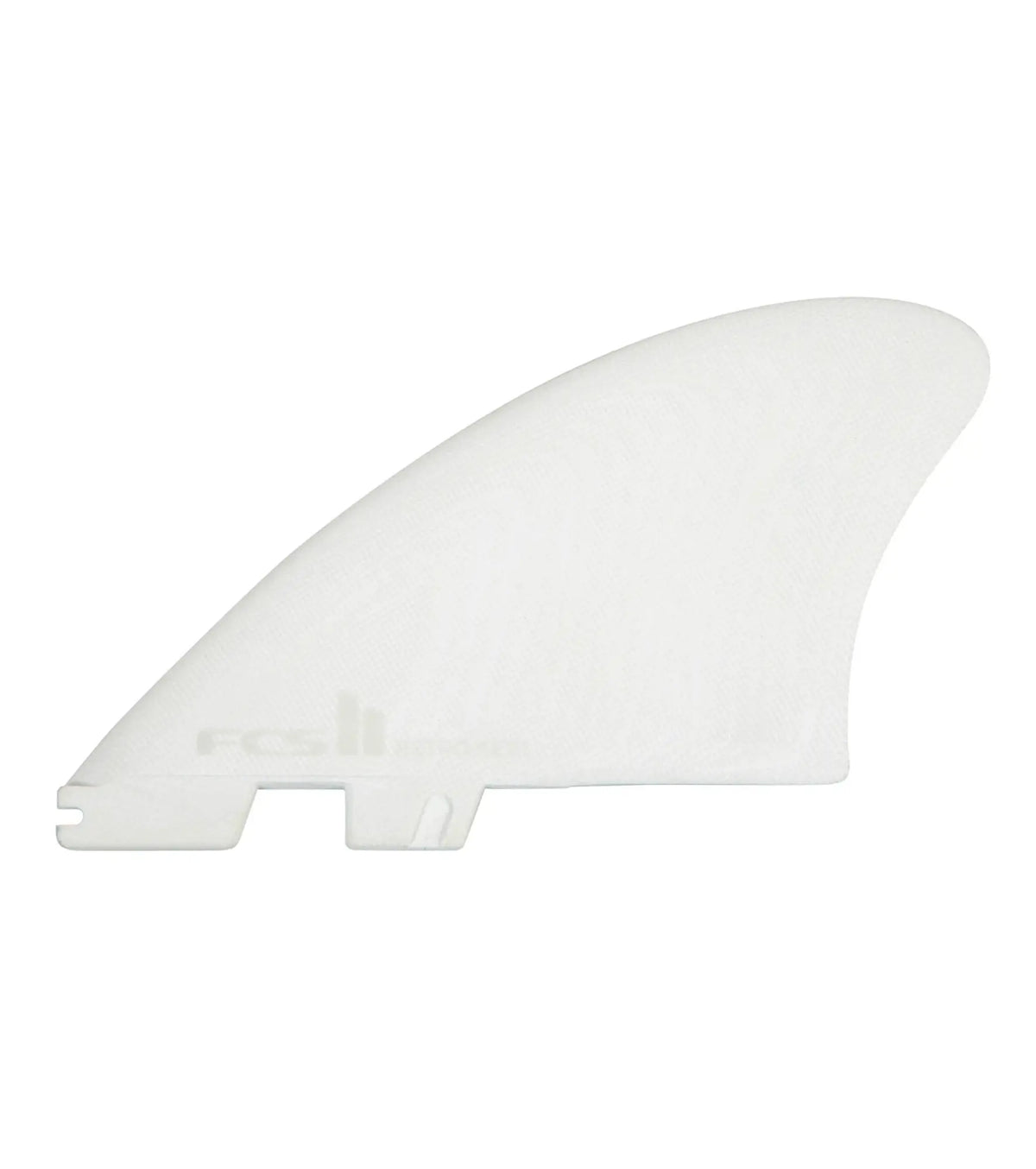 FCS II Retro Keel Performance Glass Twin Fins - White