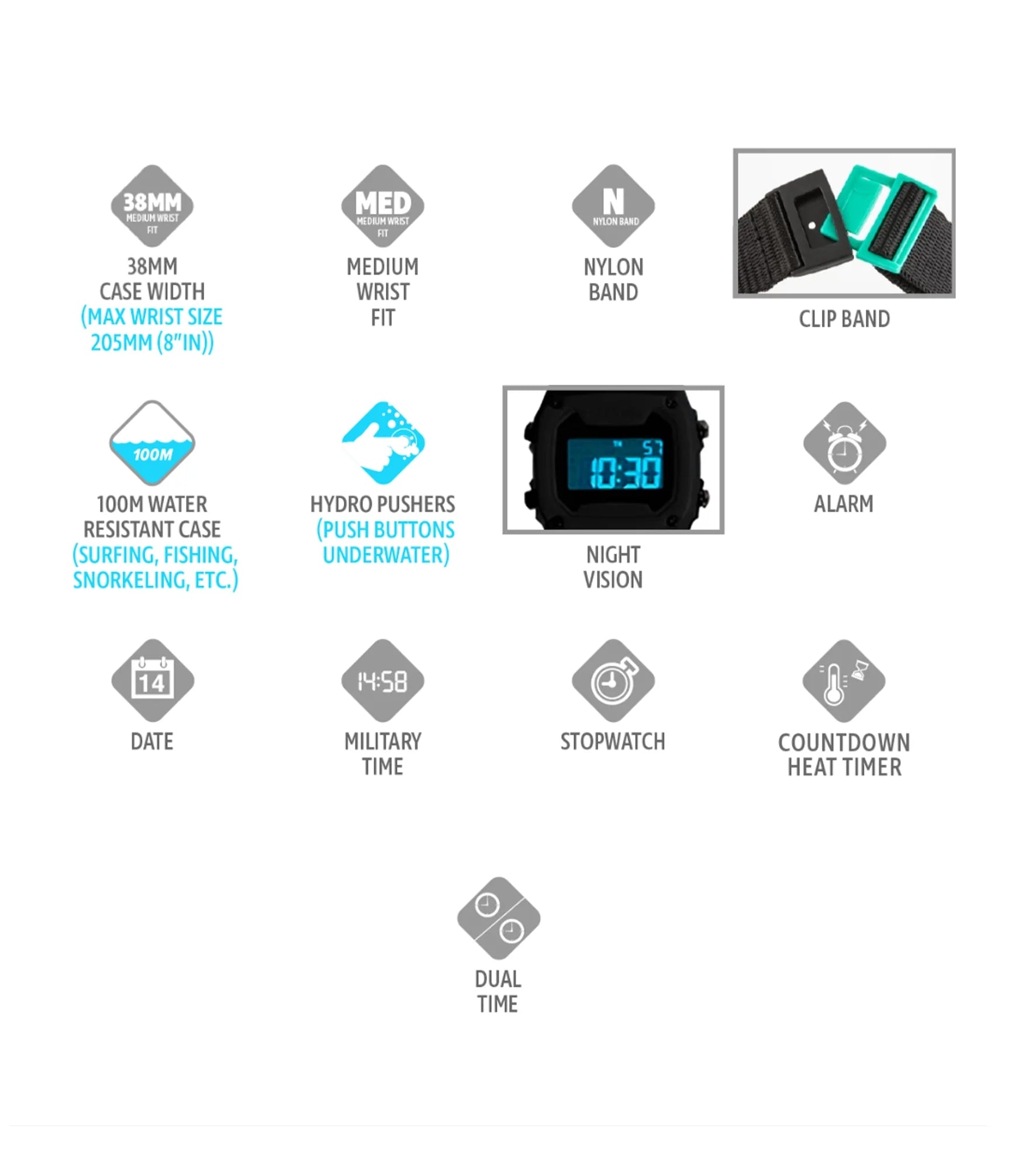 Freestyle - Shark Classic Clip - Granite Peak - Watch