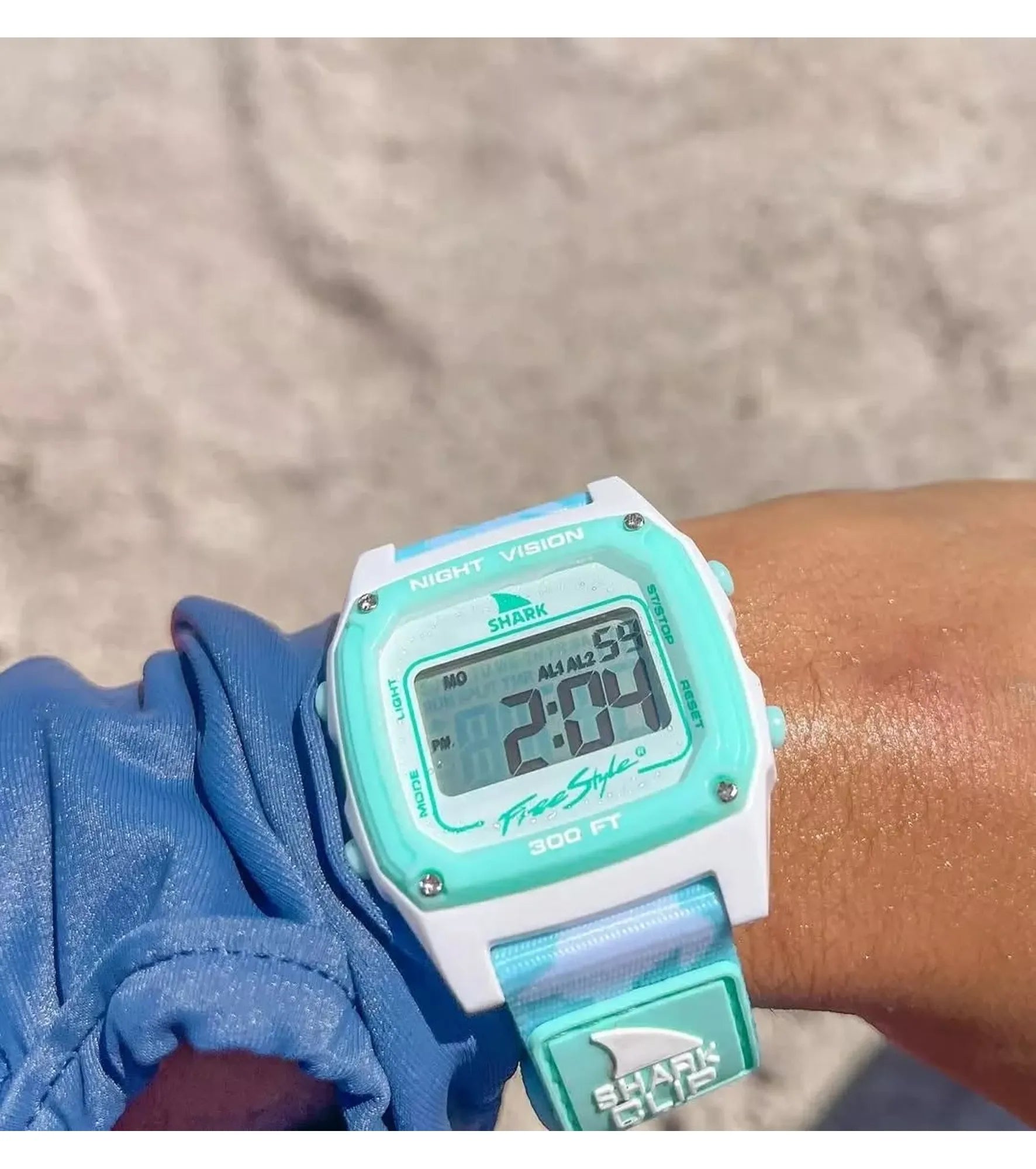 Freestyle - Shark Classic Clip - Trippy Turtle Aqua - Watch