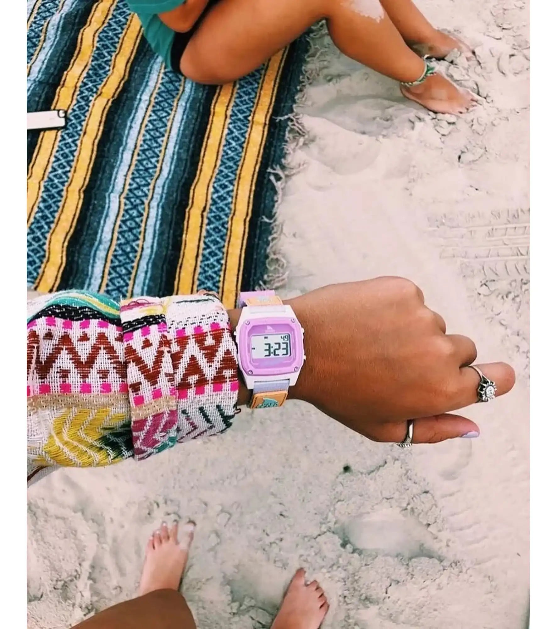 Freestyle - Shark Classic Leash - Blue Tie Dye Shark - Watch