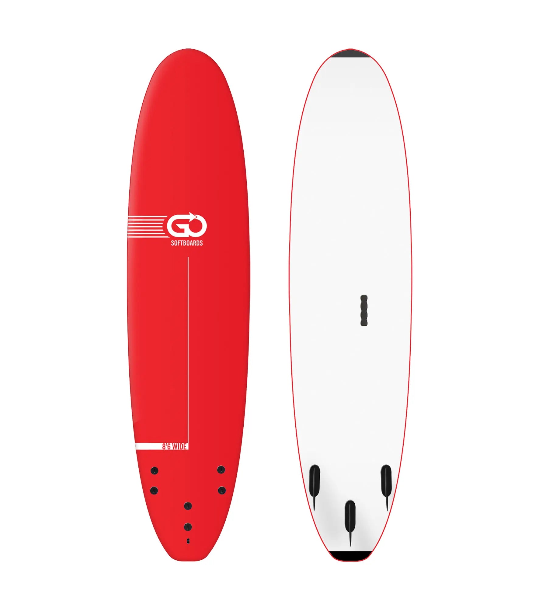 GO Softboards School and Rental Range - Wood Sandwich Tech - 3 Fin