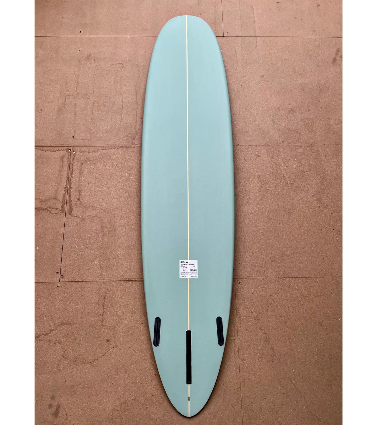 HS Atelier Classic Longboard PU - Futures - 2 + 1 Fin - Teal