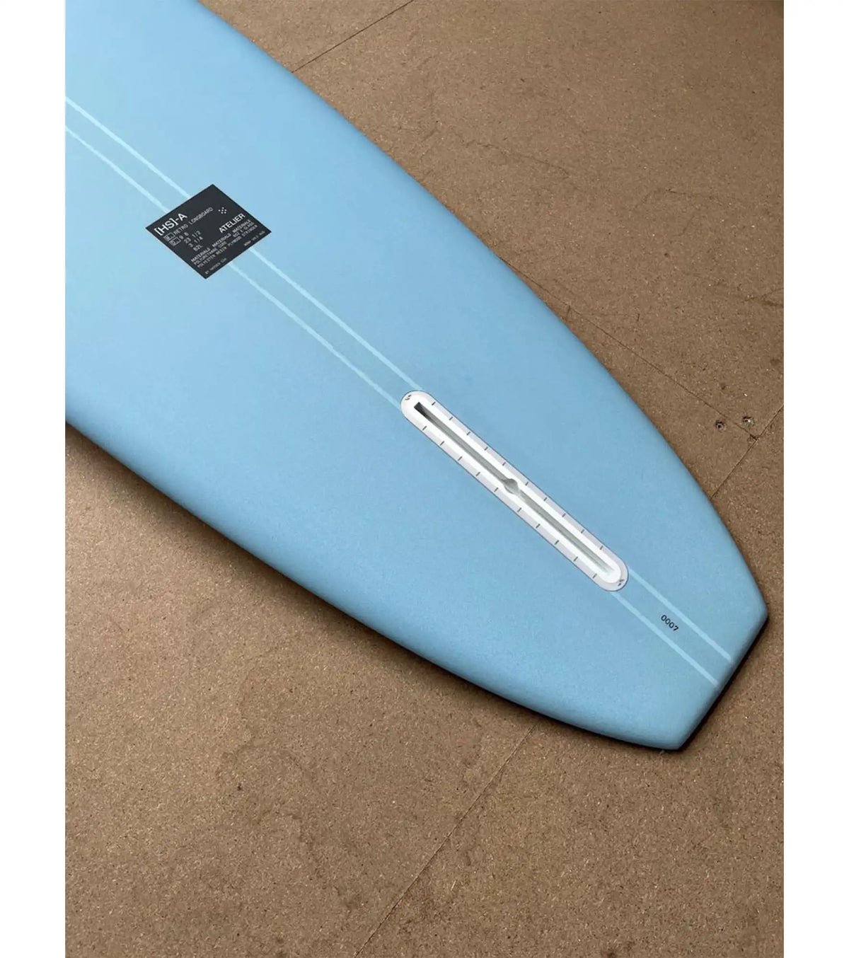 HS Atelier Retro Longboard PU - Single Fin - Clear