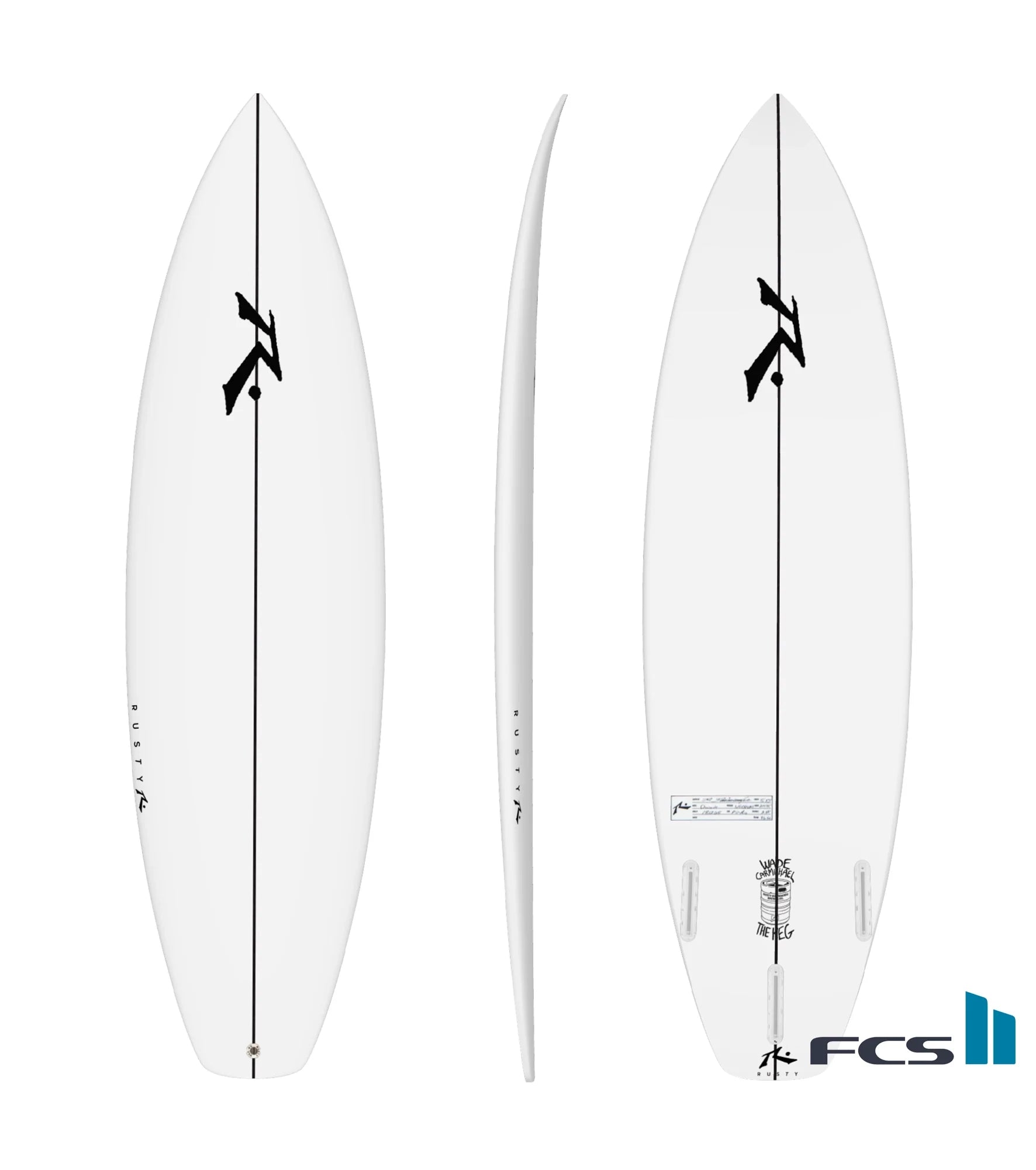 Rusty The Keg - PU - FCS II - 3 Fin