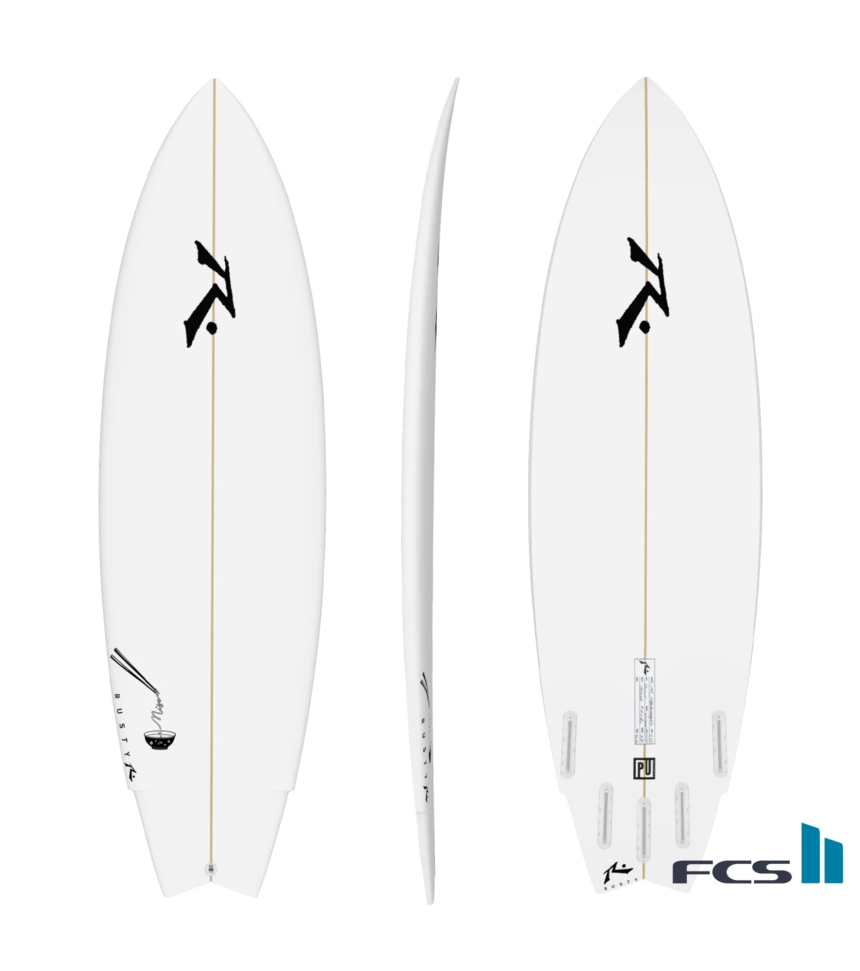 Rusty Miso - PU - FCS II - 5 Fin
