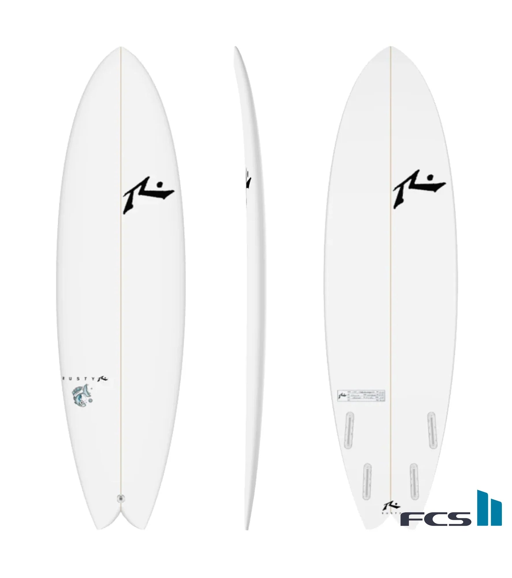 Rusty NSMF Not So Moby Fish - PU - FCS II - 4 Fin