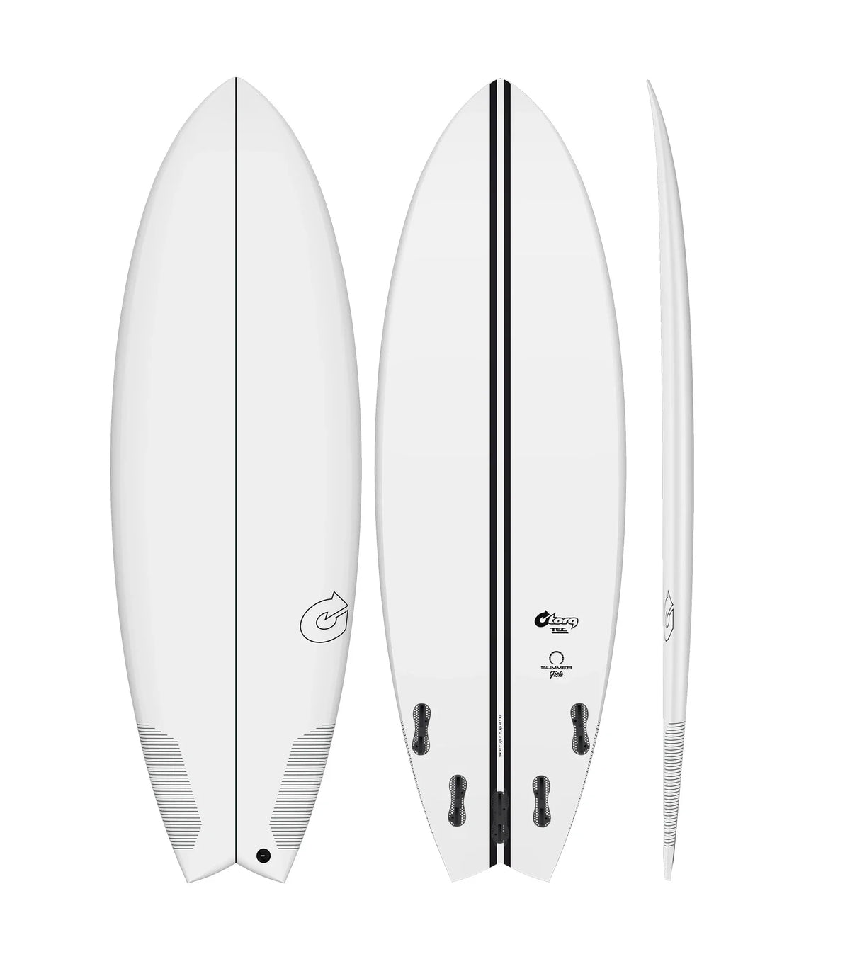 Torq Summer Fish TEC - FCS II - 5 Fin - Clear