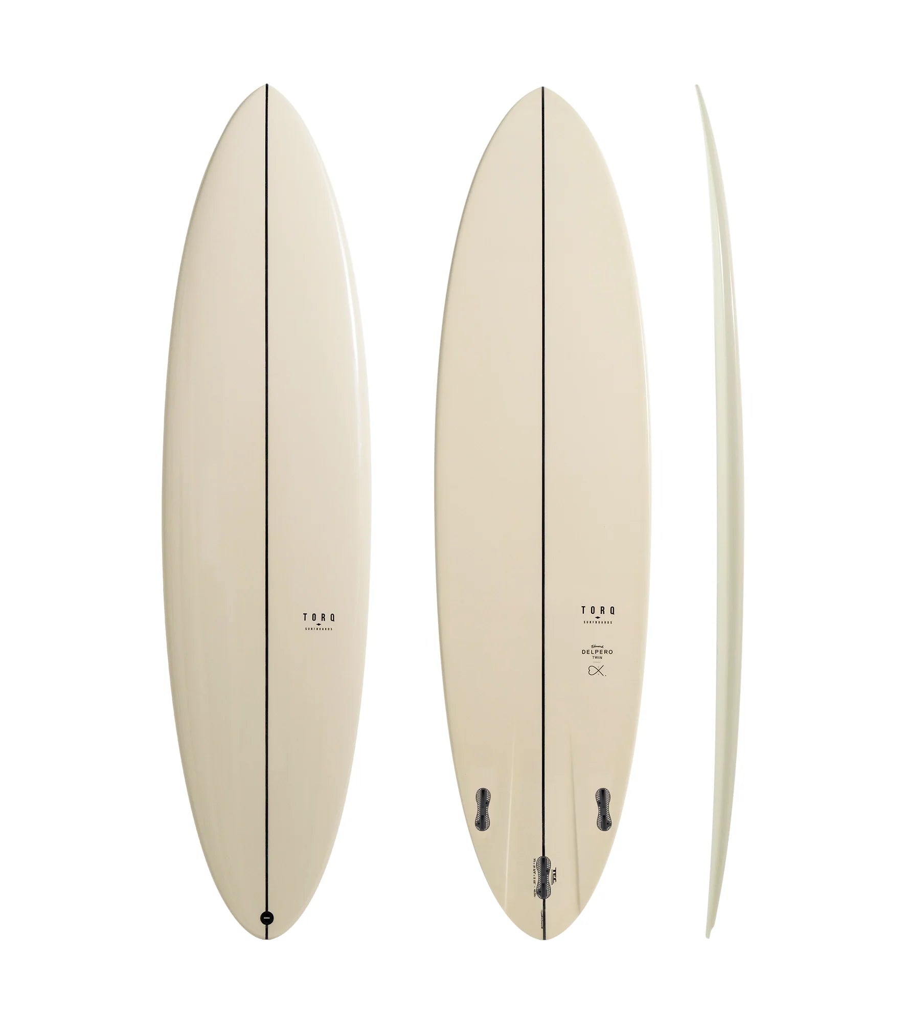 Torq Delpero Twin TEC - FCS II - 3 Fin - Stone
