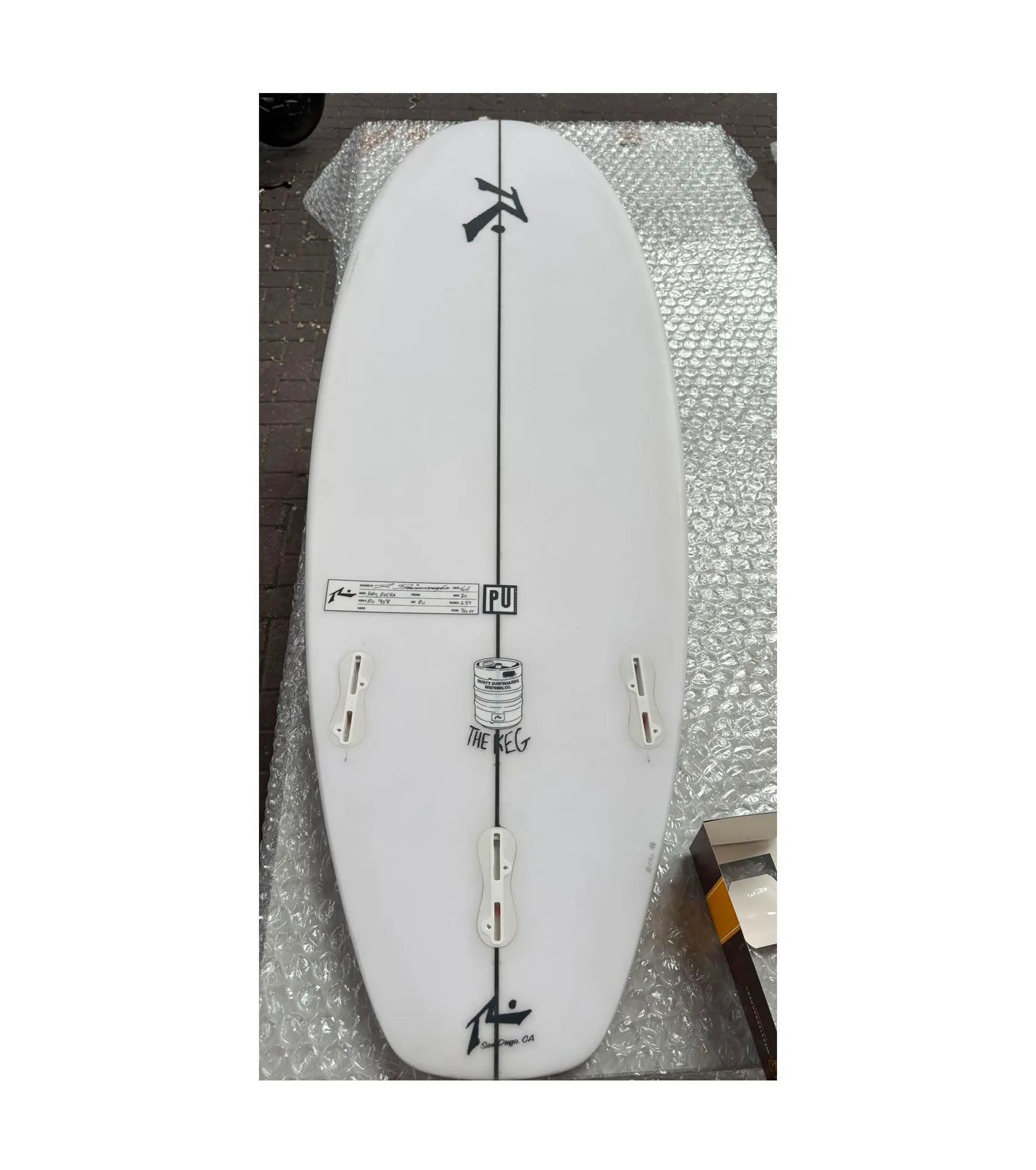 Rusty The Keg - PU - FCS II - 3 Fin FACTORY SECOND