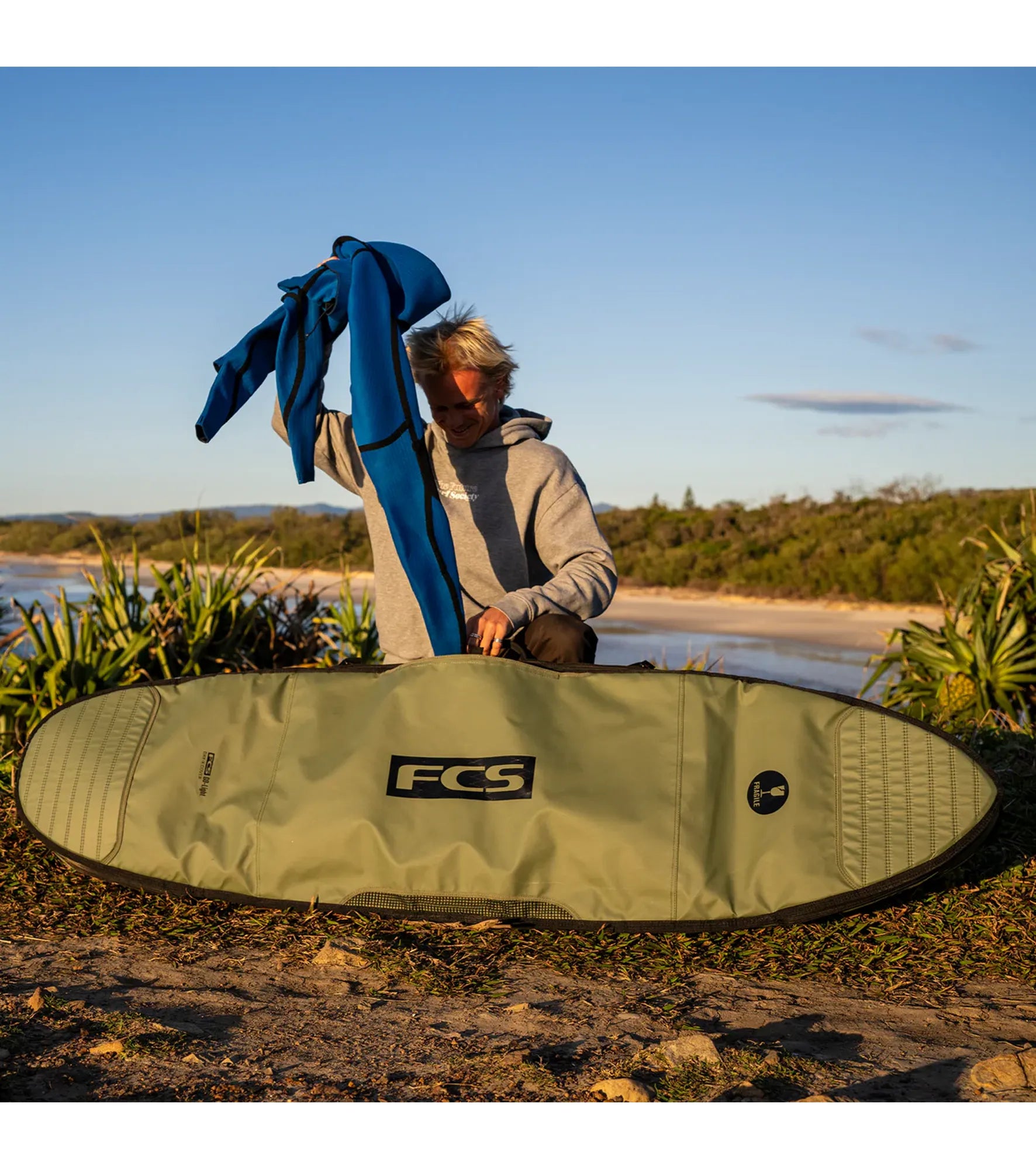 FCS Day-X Shortboard / Fish Board Bag GO-Light