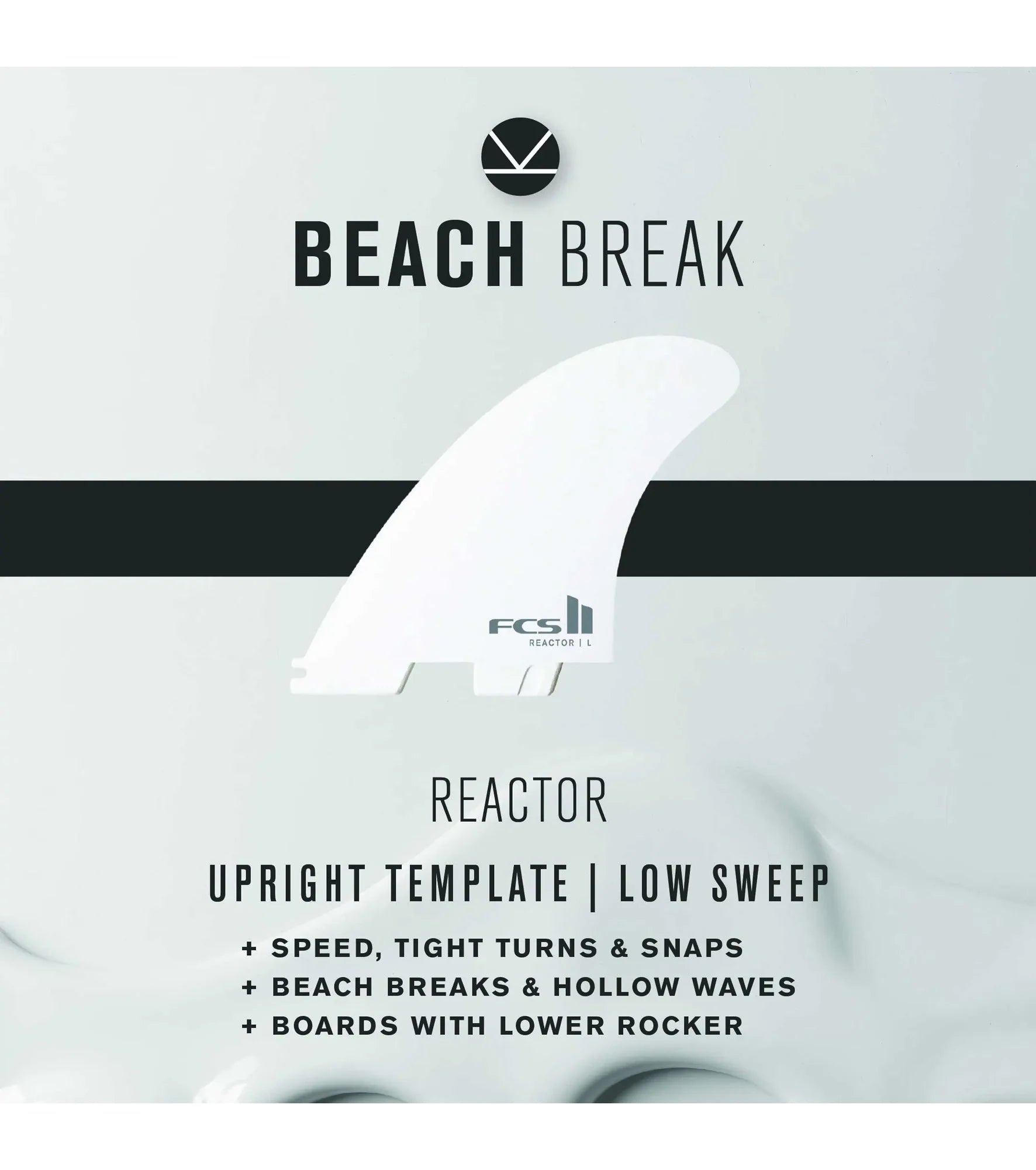 FCS II Accelerator Performance Core Thruster Fins - White Edition