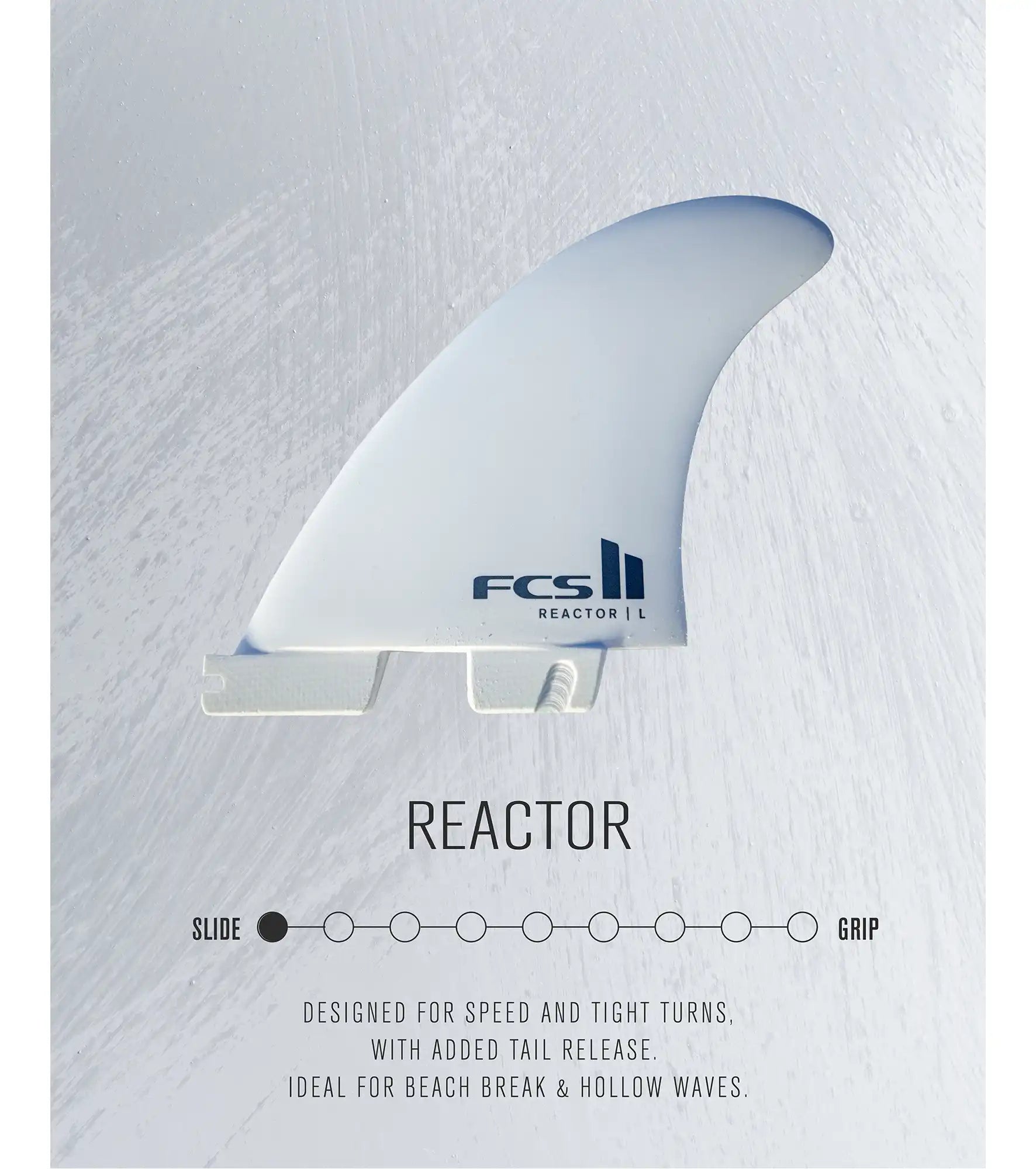 FCS II Reactor Performance Core Thruster Fins - White Edition