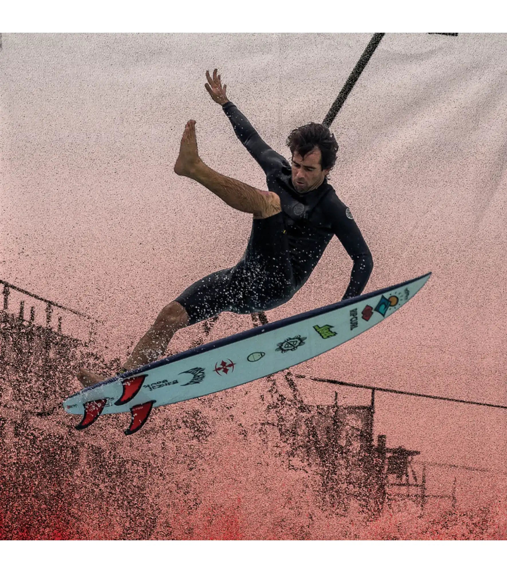 FCS Code Red Essential All Round Leash - Mason Ho