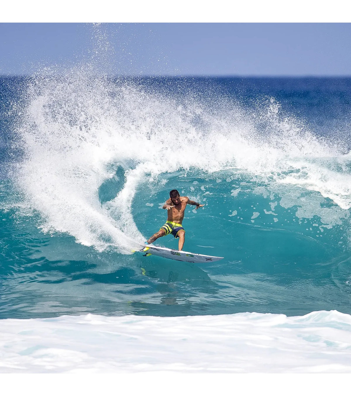 FCS II Filipe Toledo Performance Core Thruster Fins - Black / White