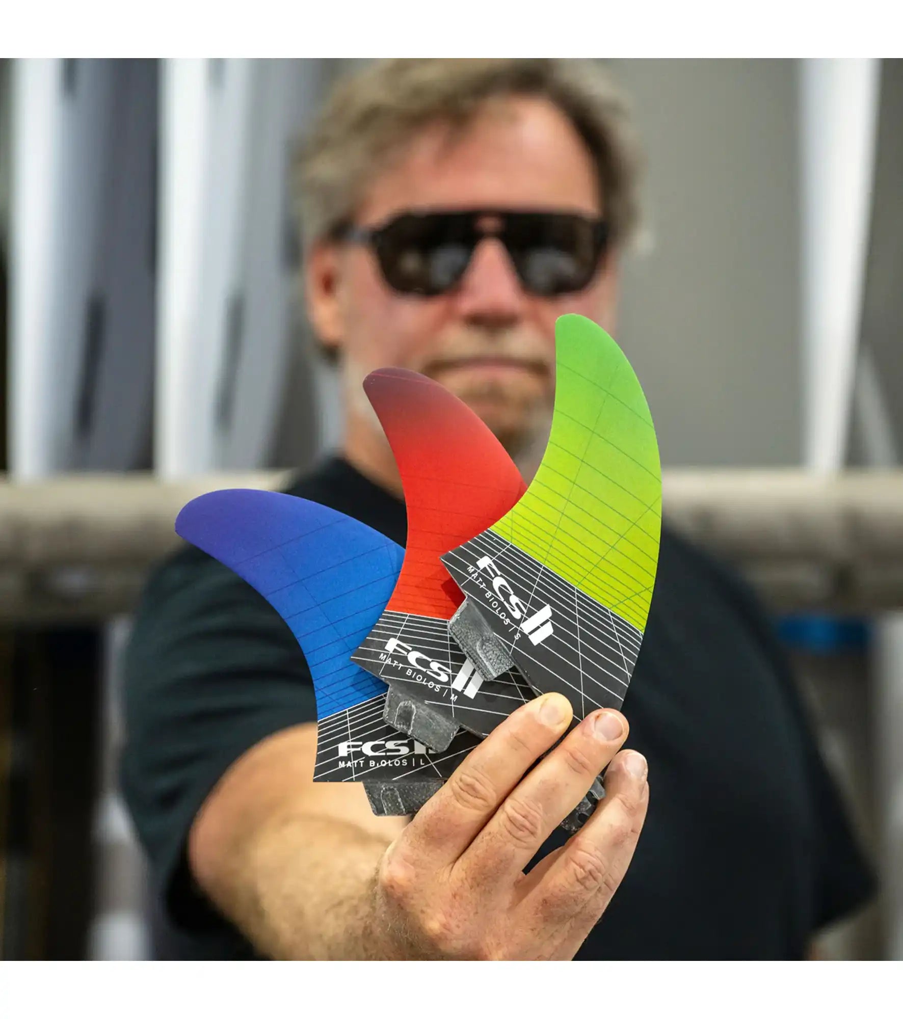 FCS II Matt Biolos Carver PC Carbon Tri-Quad Fins