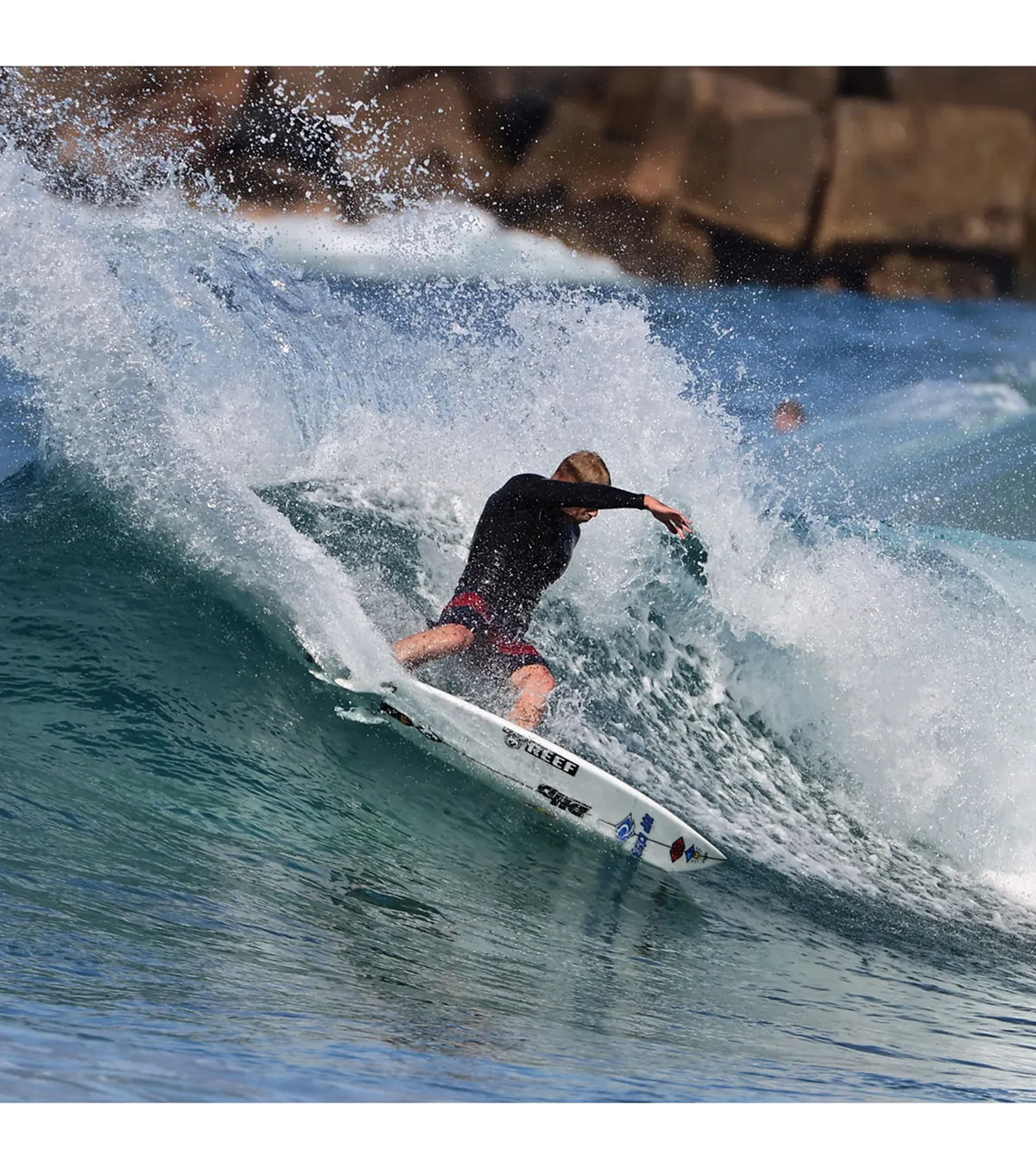 FCS II Mick Fanning Performance Core Twin + 1 Fins - White