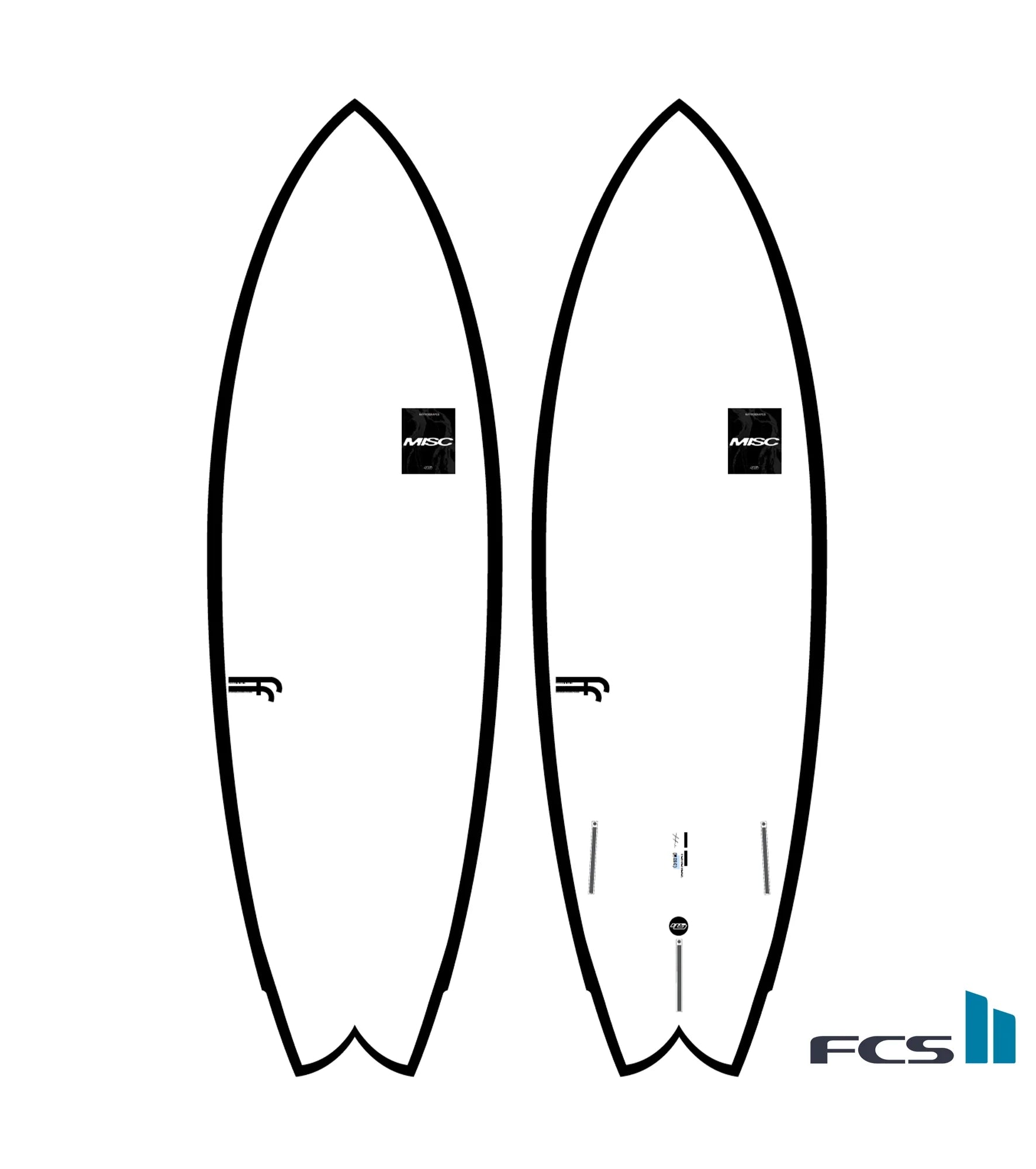 Haydenshapes Misc FF - FCS II - 2 + 1 Fin