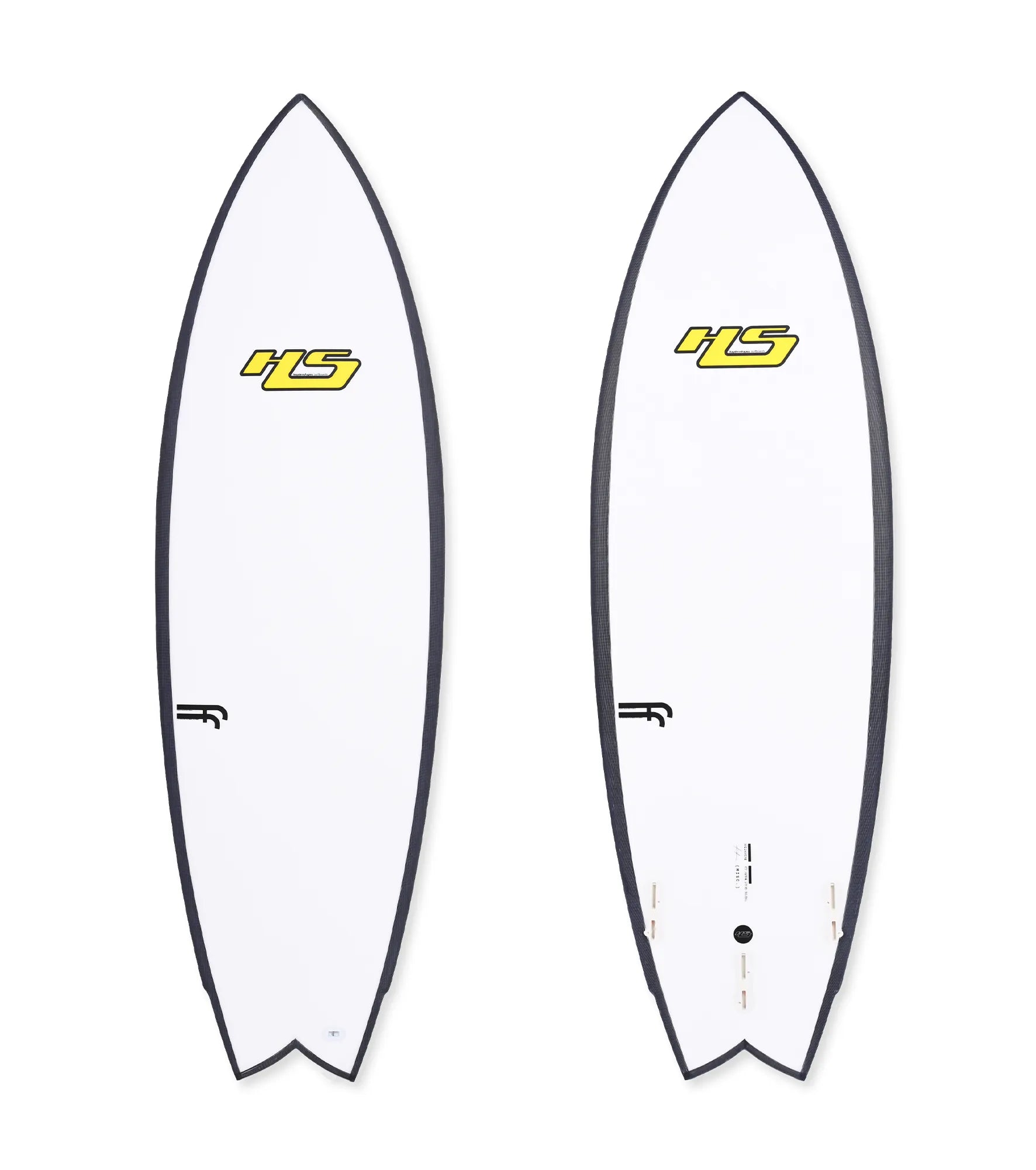 Haydenshapes Misc FutureFlex - FCS II - 2 + 1 Fin - Yellow Logo