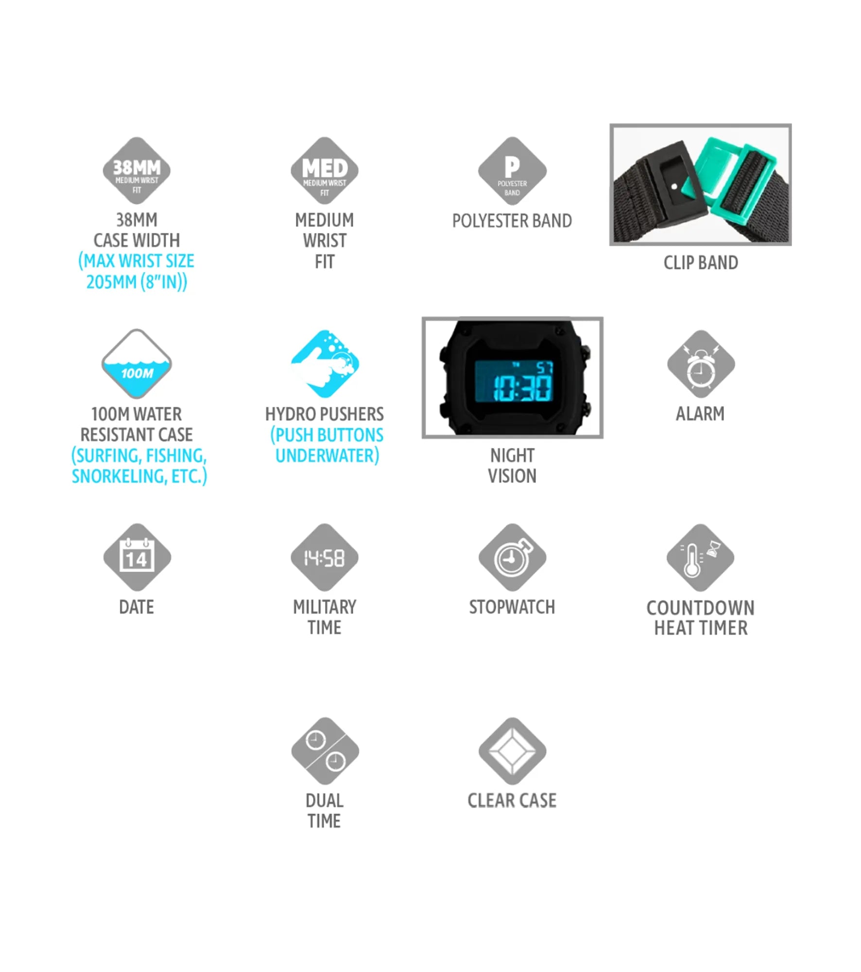 Freestyle - Shark Classic Clip - Pink Horizon - Watch