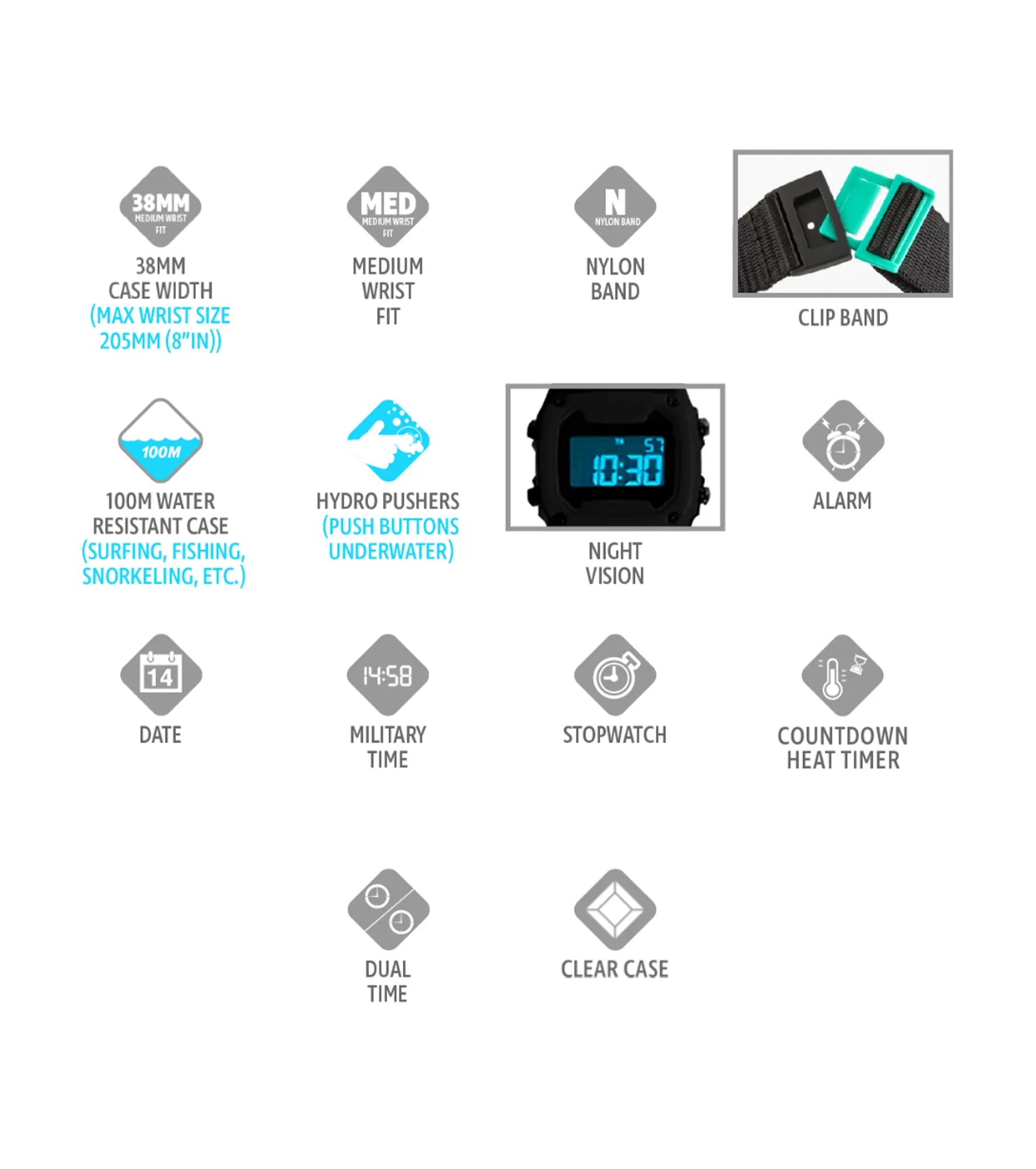 Freestyle - Shark Classic Clip - Popsicle - Watch