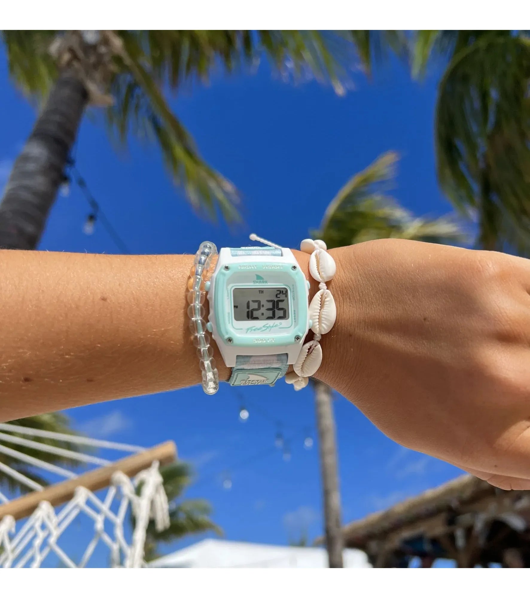 Freestyle - Shark Classic Clip - Trippy Turtle Aqua - Watch