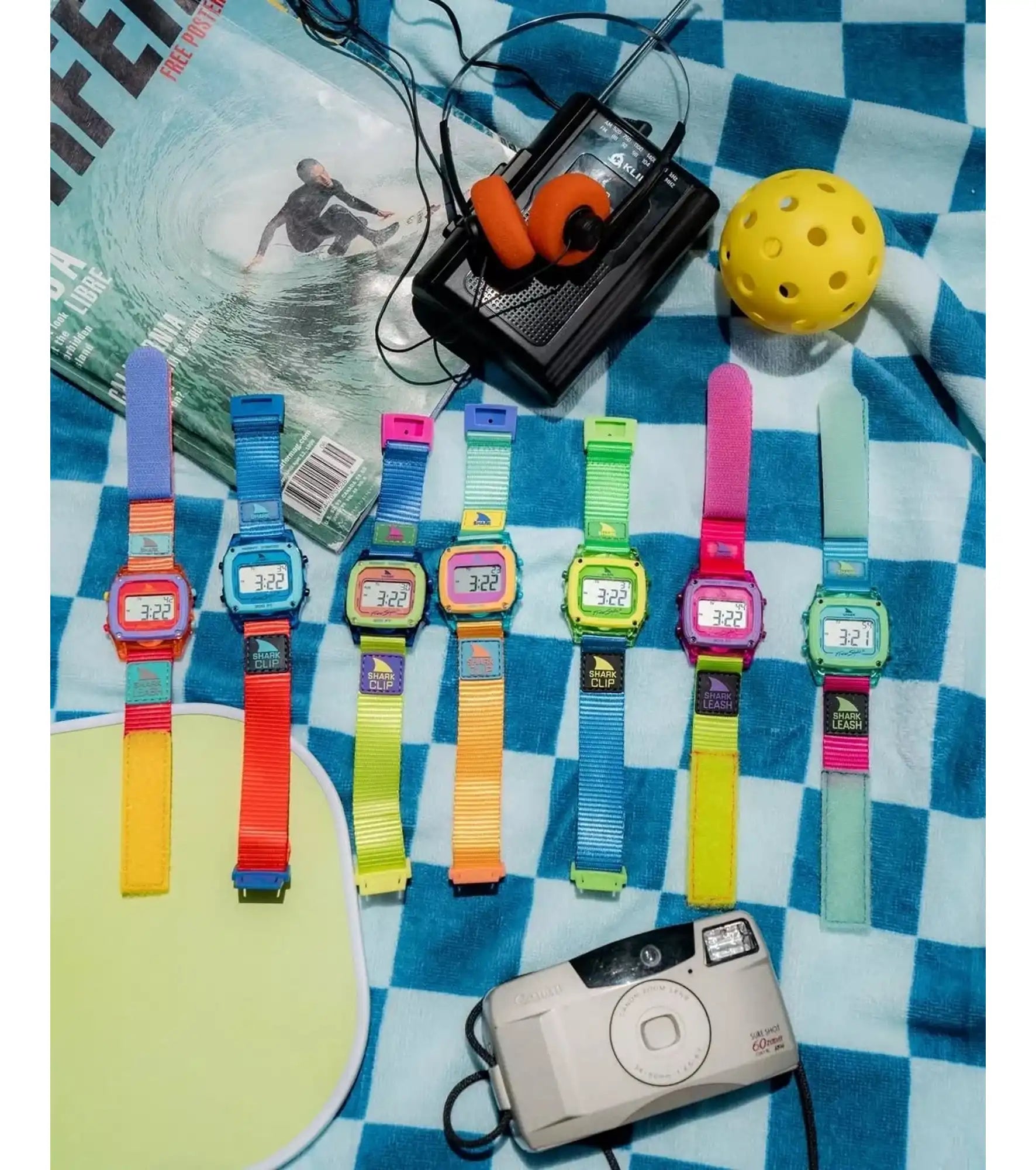 Freestyle - Shark Classic Leash - Neon Drift - Watch