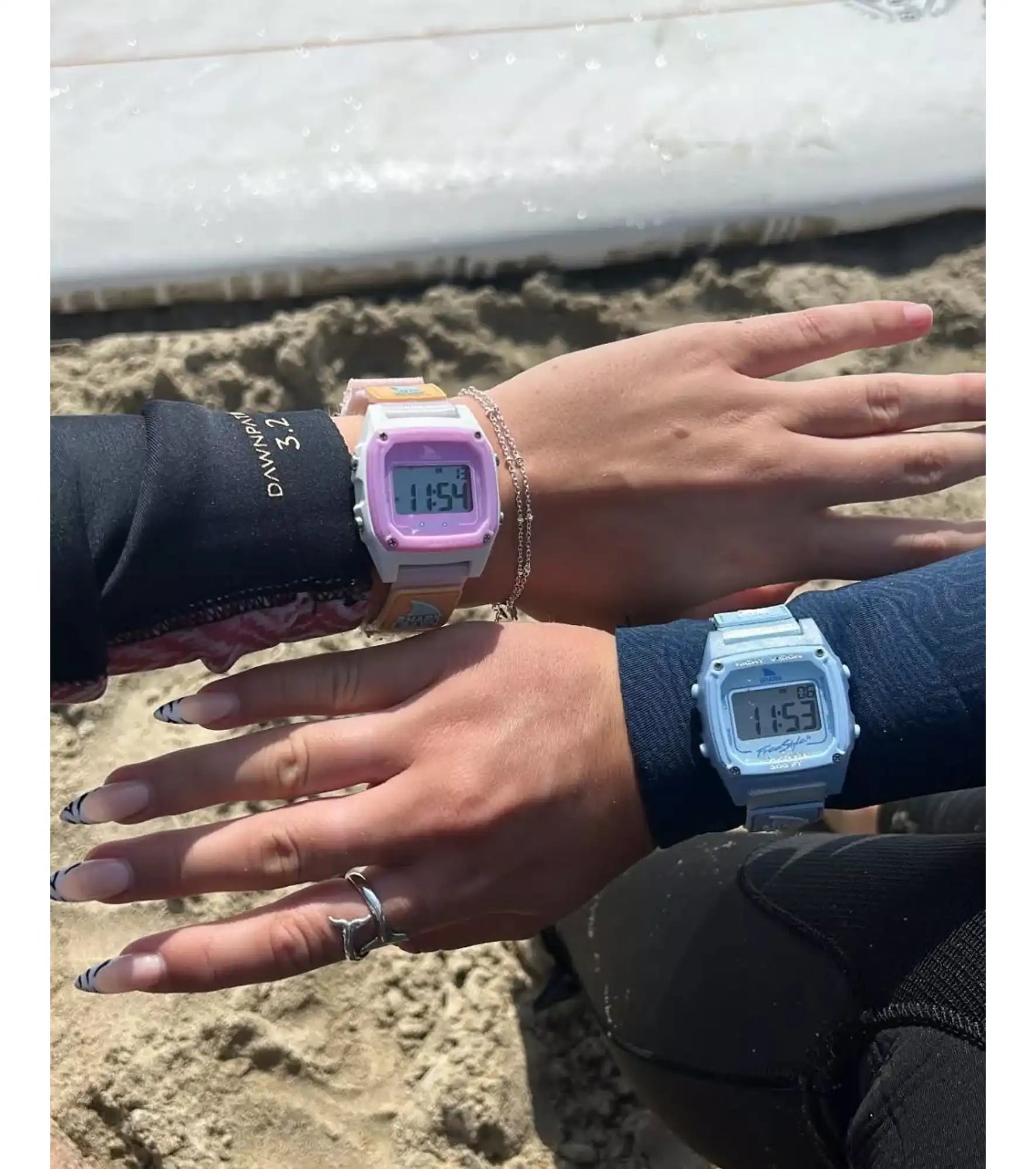 Freestyle - Shark Classic Leash - Blue Tie Dye Shark - Watch