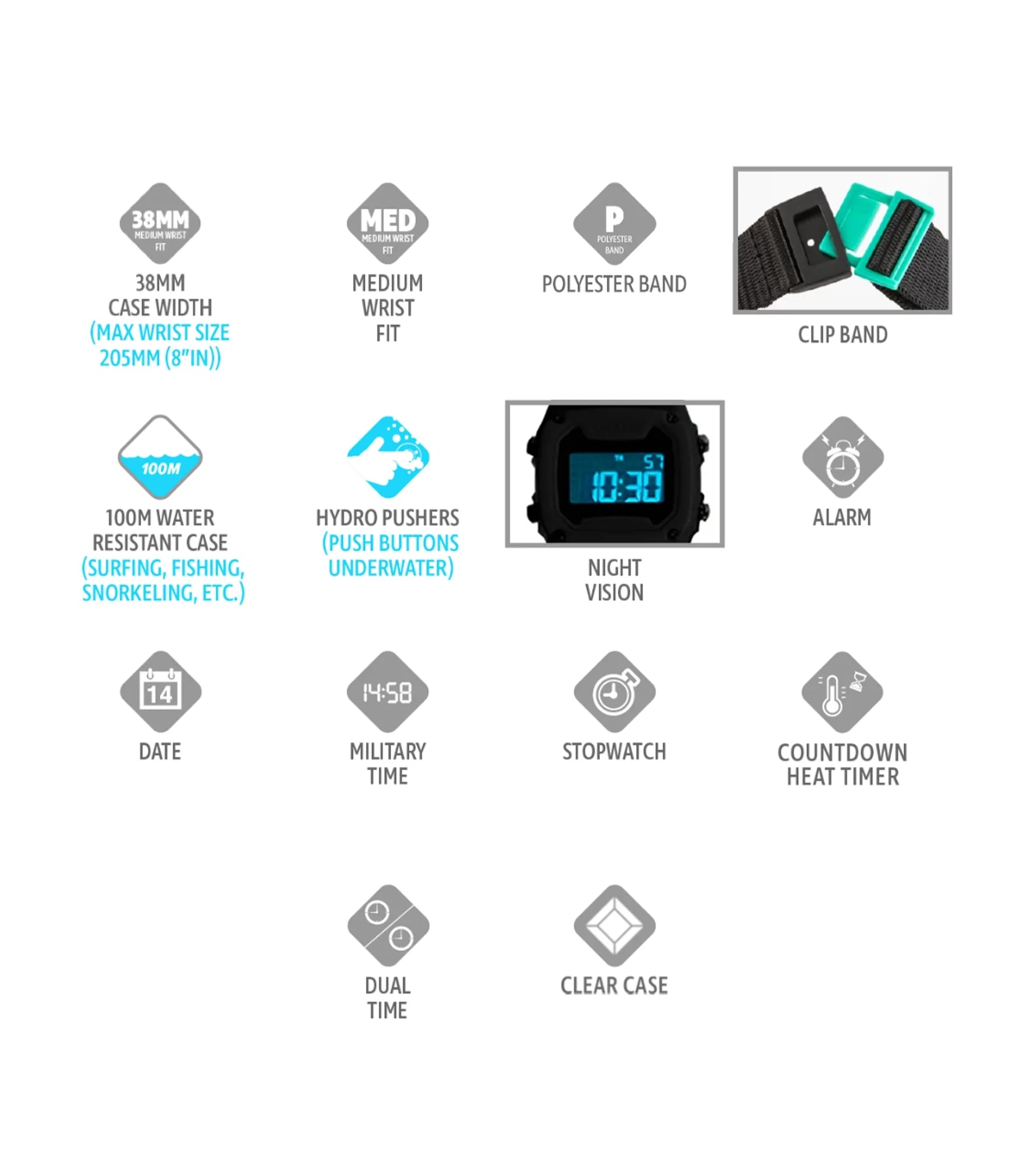 Freestyle - Shark Classic Clip - Fizzberry - Watch