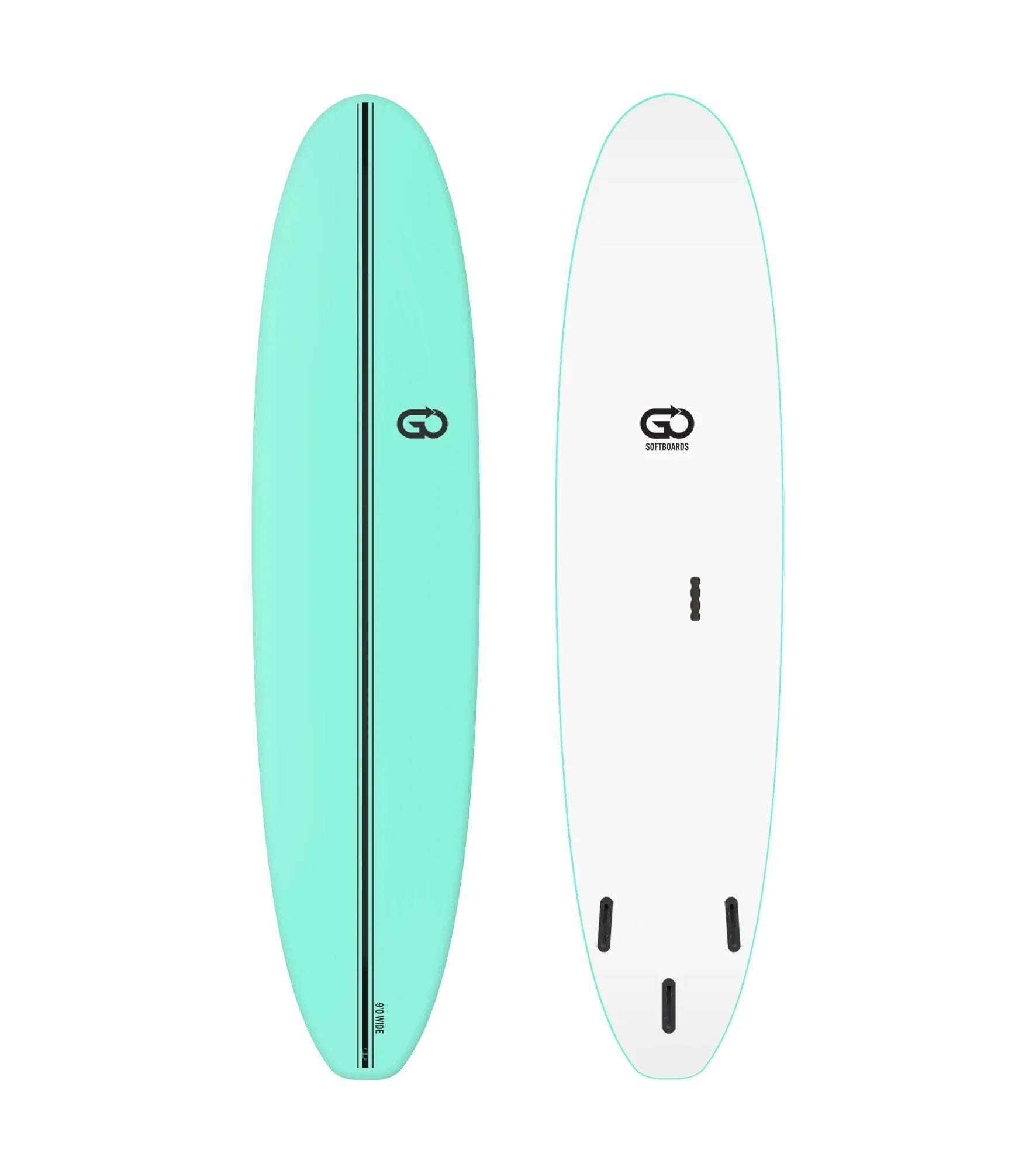 GO Softboards Surf Wide Range - Fiber Tech - 3 Fin