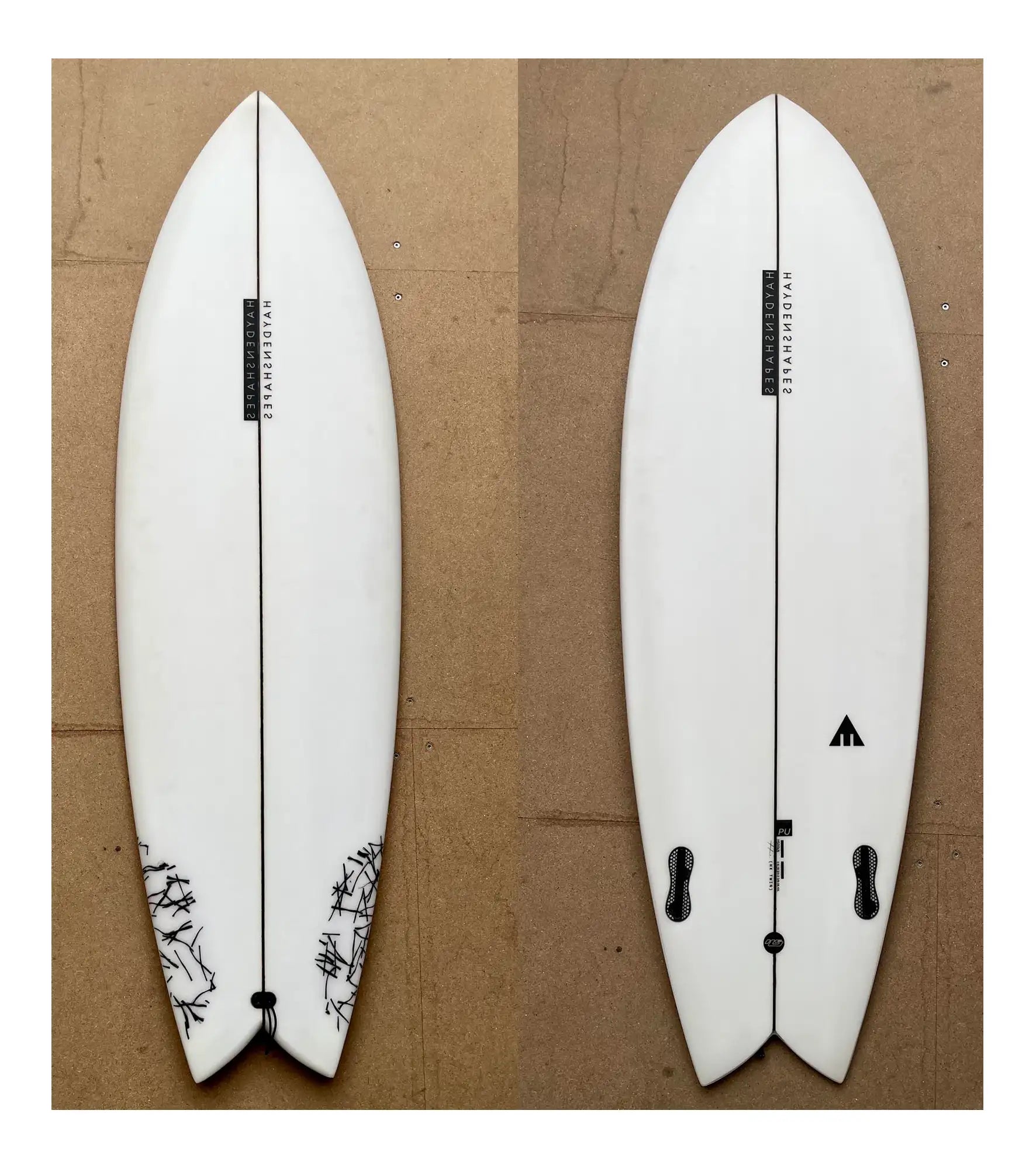 Haydenshapes Hypto Krypto TWIN PU - FCS II - 2 Fin