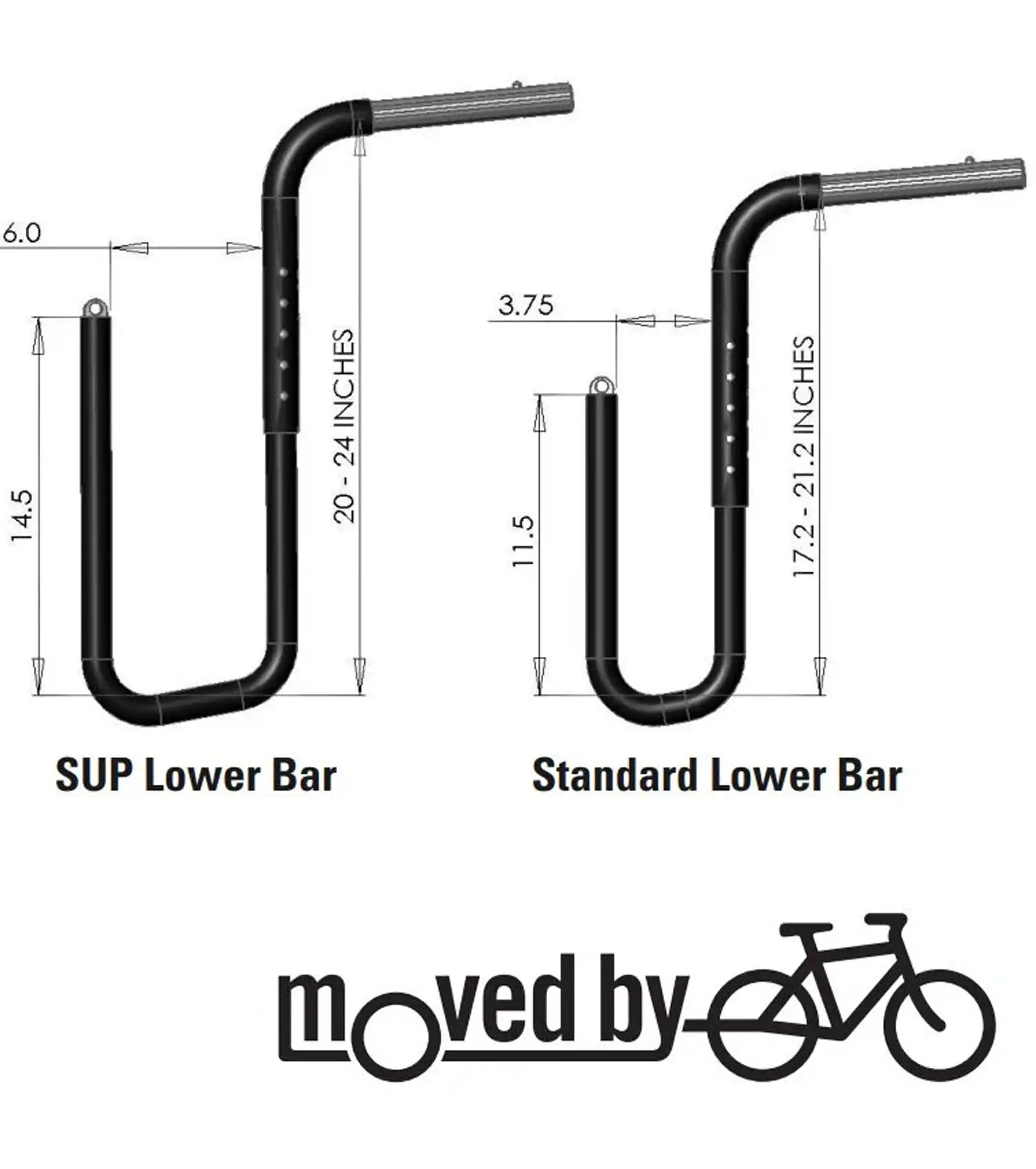 Moved By Bikes - SUP Lower Bar Set