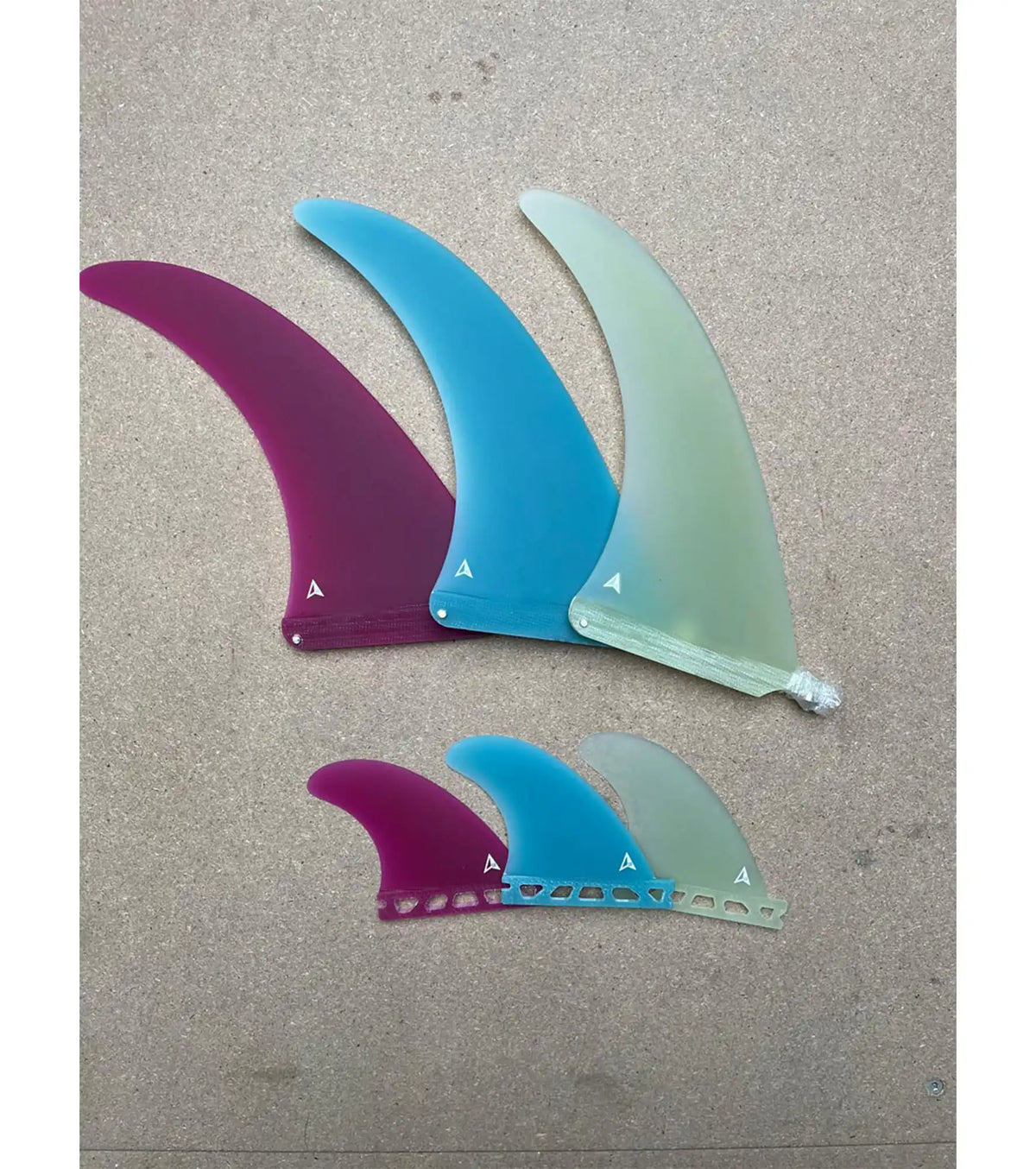 ROAM Longboard Fin Flex Tip Single Fin - Red