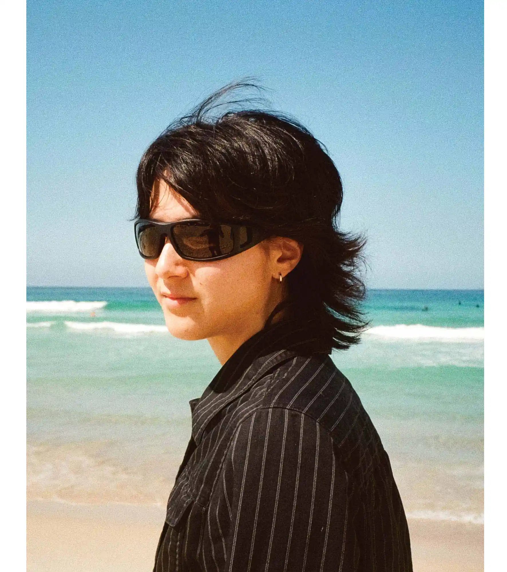 Ritual Vision - Dragster - Matte Black / Blue Reflective - Polarised