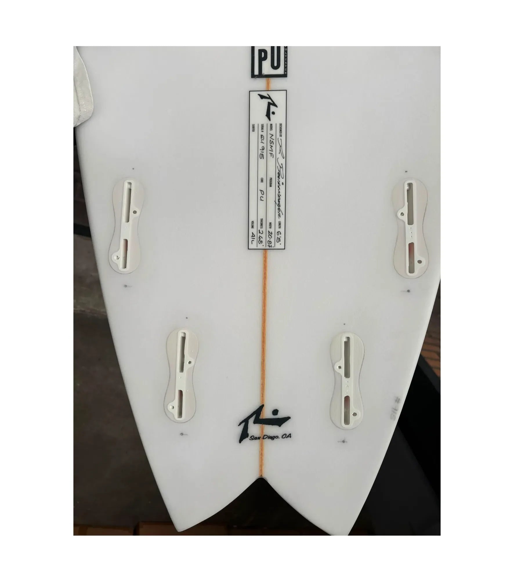 Rusty NSMF Not So Moby Fish - PU - FCS II - 4 Fin