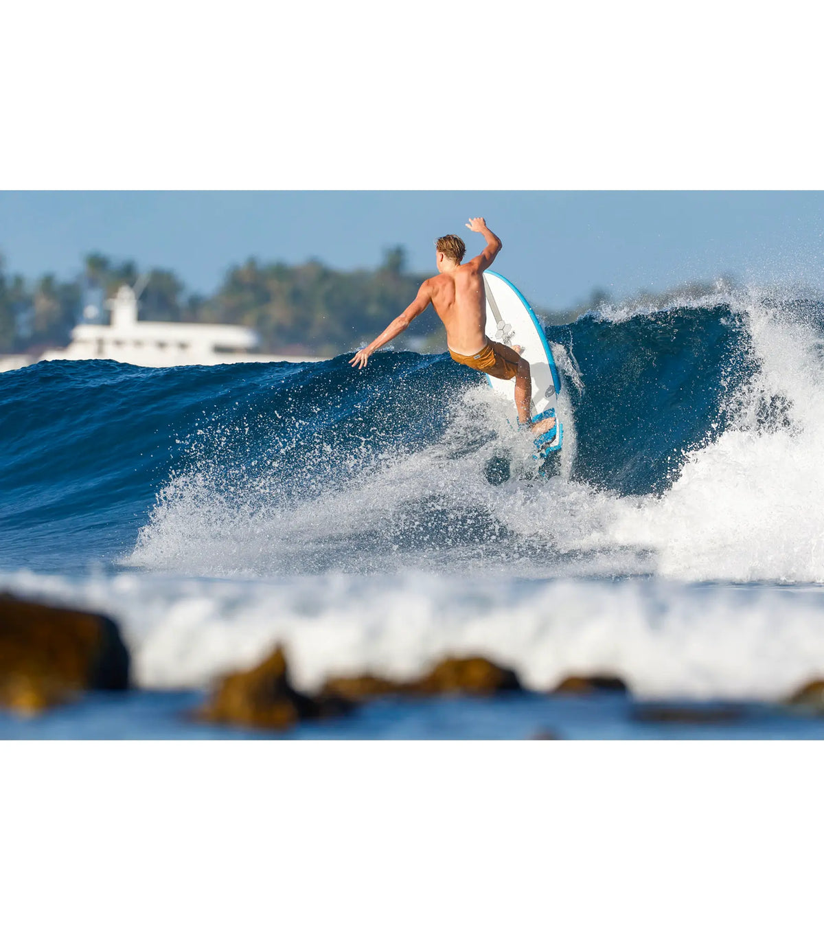 Channel Islands Pod Mod - Al Merrick - X-Lite - Futures - 5 Fin - Glacier Blue